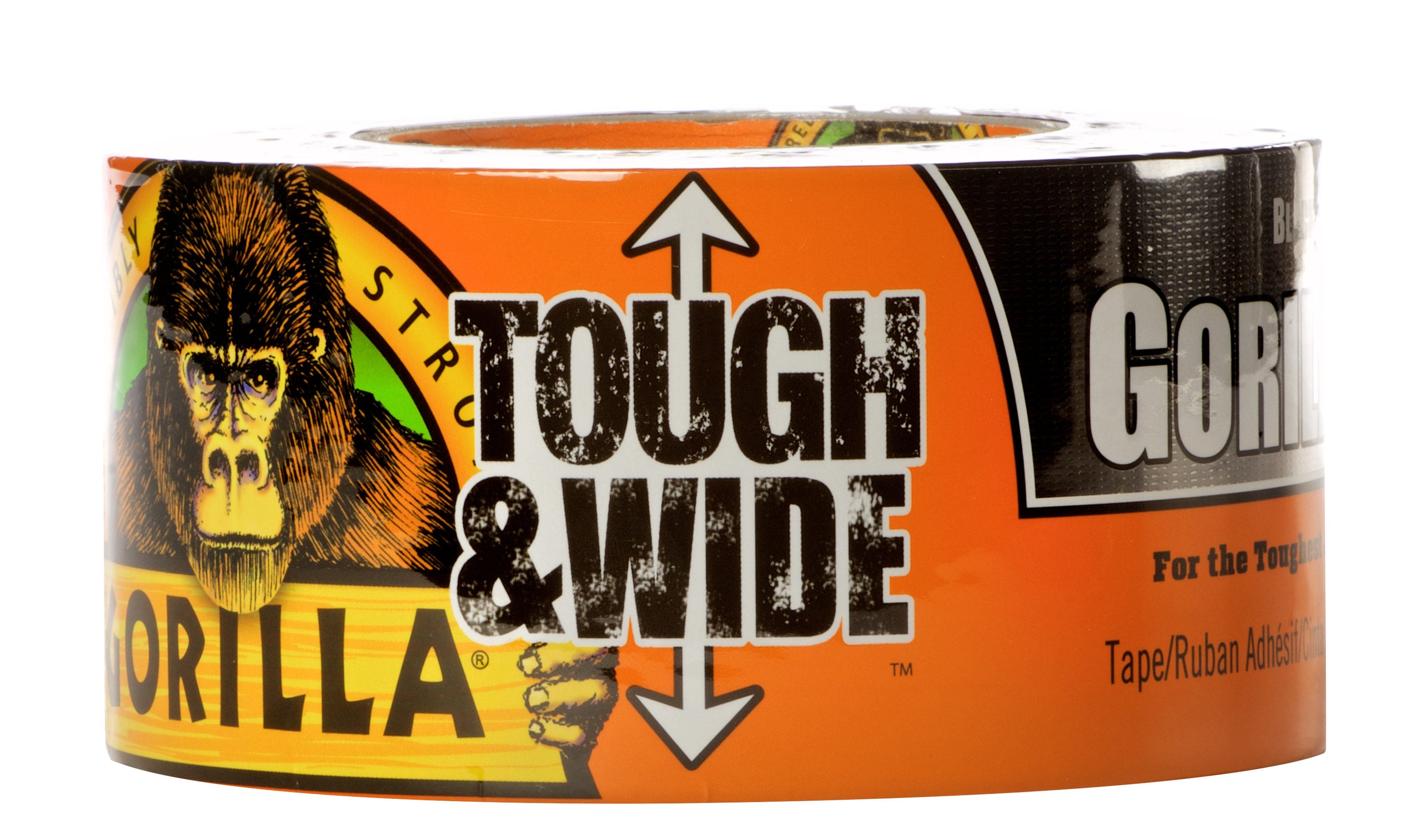 2.88" x 30 yd Pack of 1 Gorilla Black Tough & Wide Duct Tape Black, 