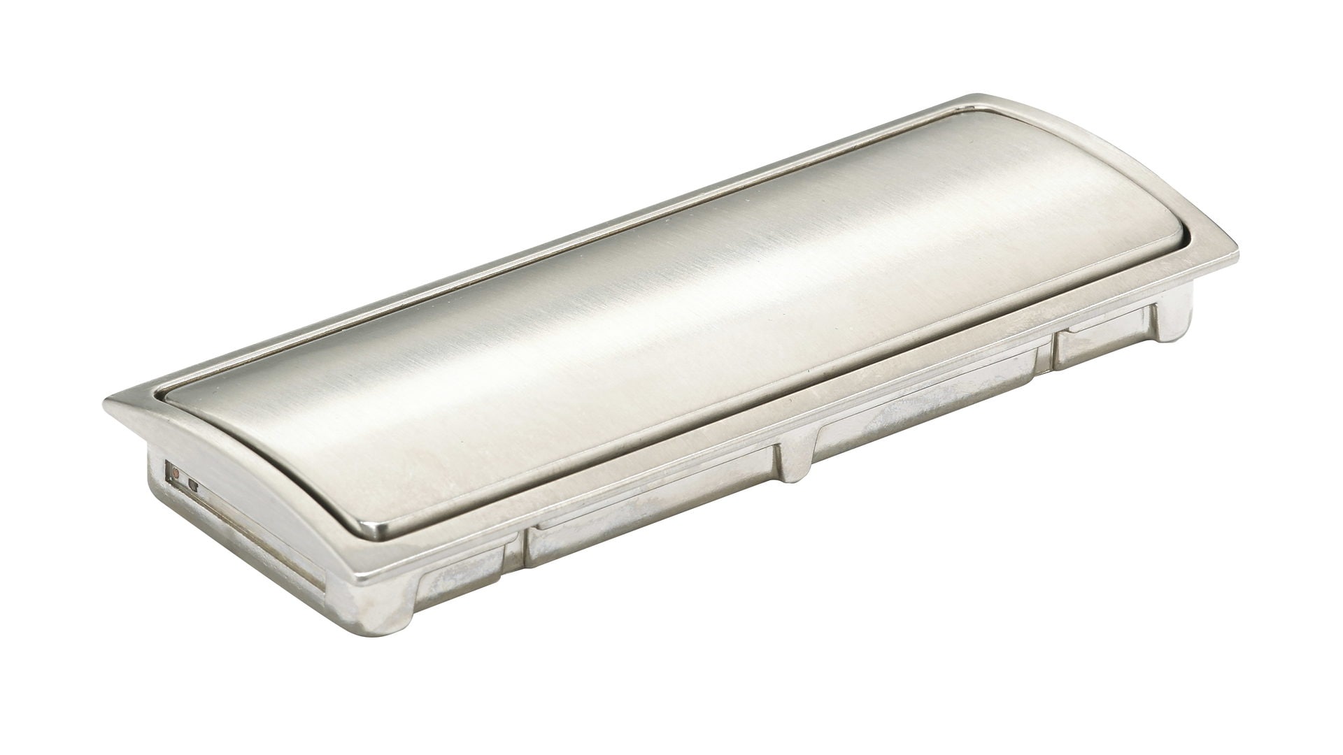 Richelieu 5/8-in (16mm) Center to Center Brushed Nickel Novelty Edge Drawer Pull
