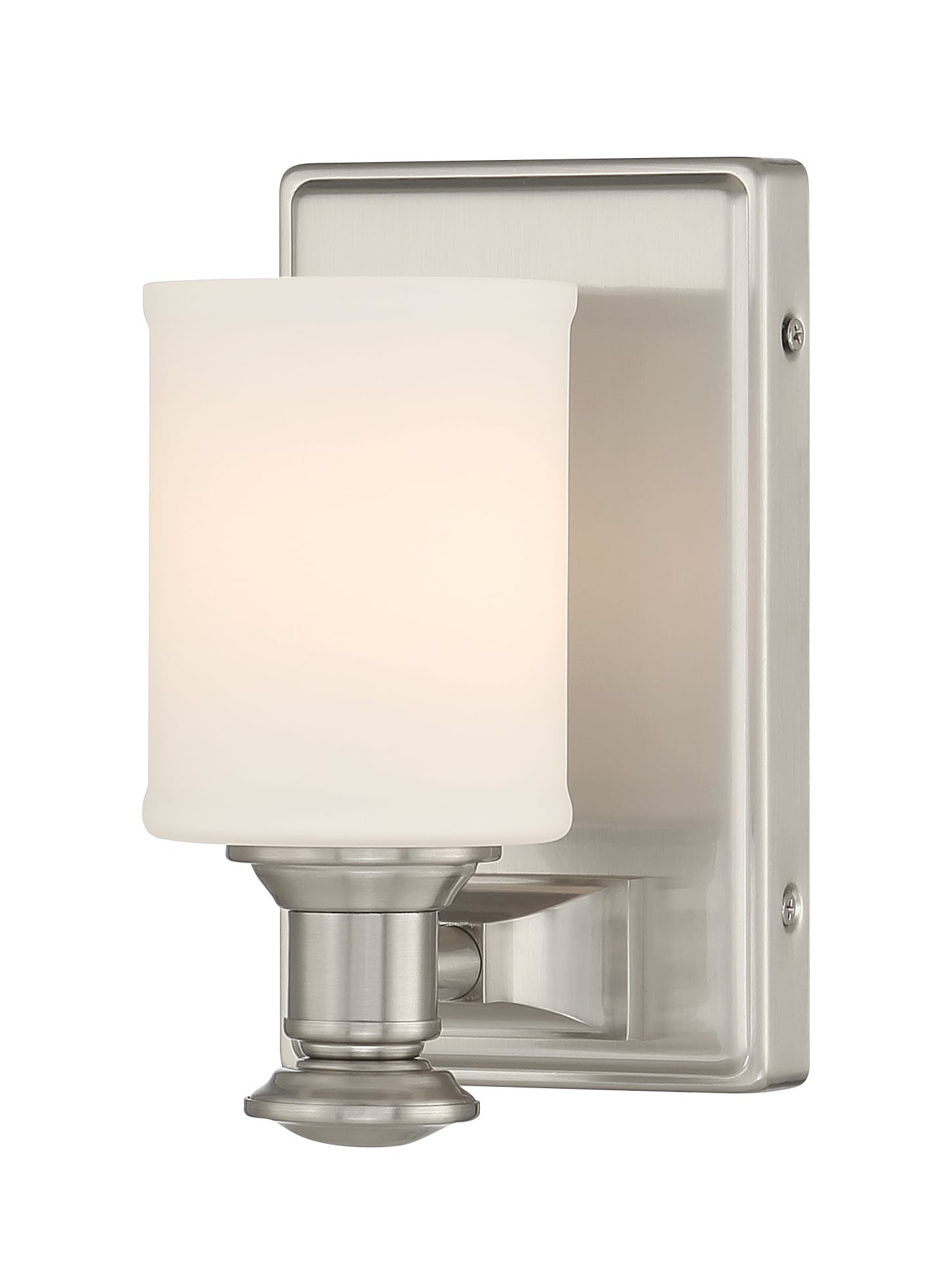 allen + roth Gracey 4.75-in 1-Light Brushed Nickel Modern/Contemporary ...