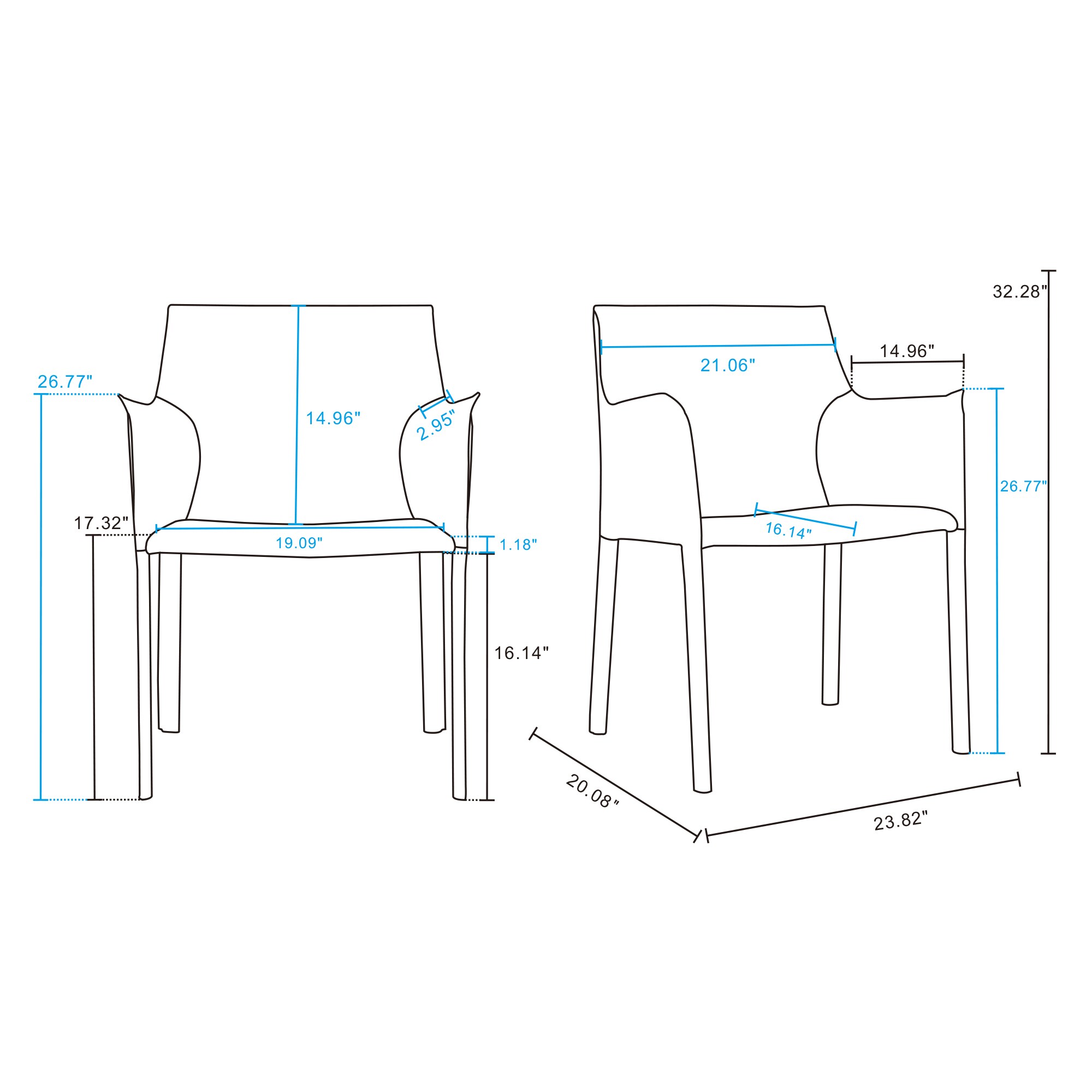 Manhattan Comfort DC034-CY Dining-Chairs - View #7