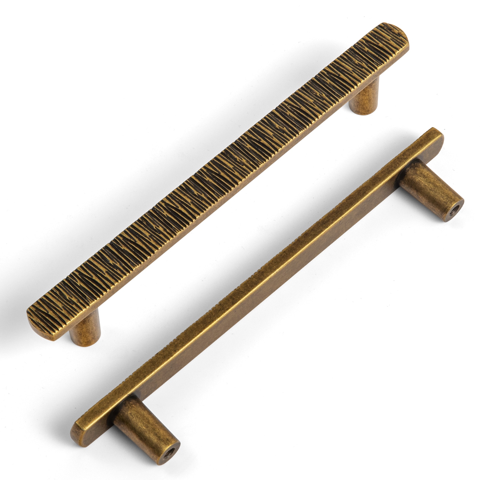 Miaokesen 9617GT-128 5-1/16-in , 128mm Center to Center Antique Brass Novelty Bar 6 -Pack