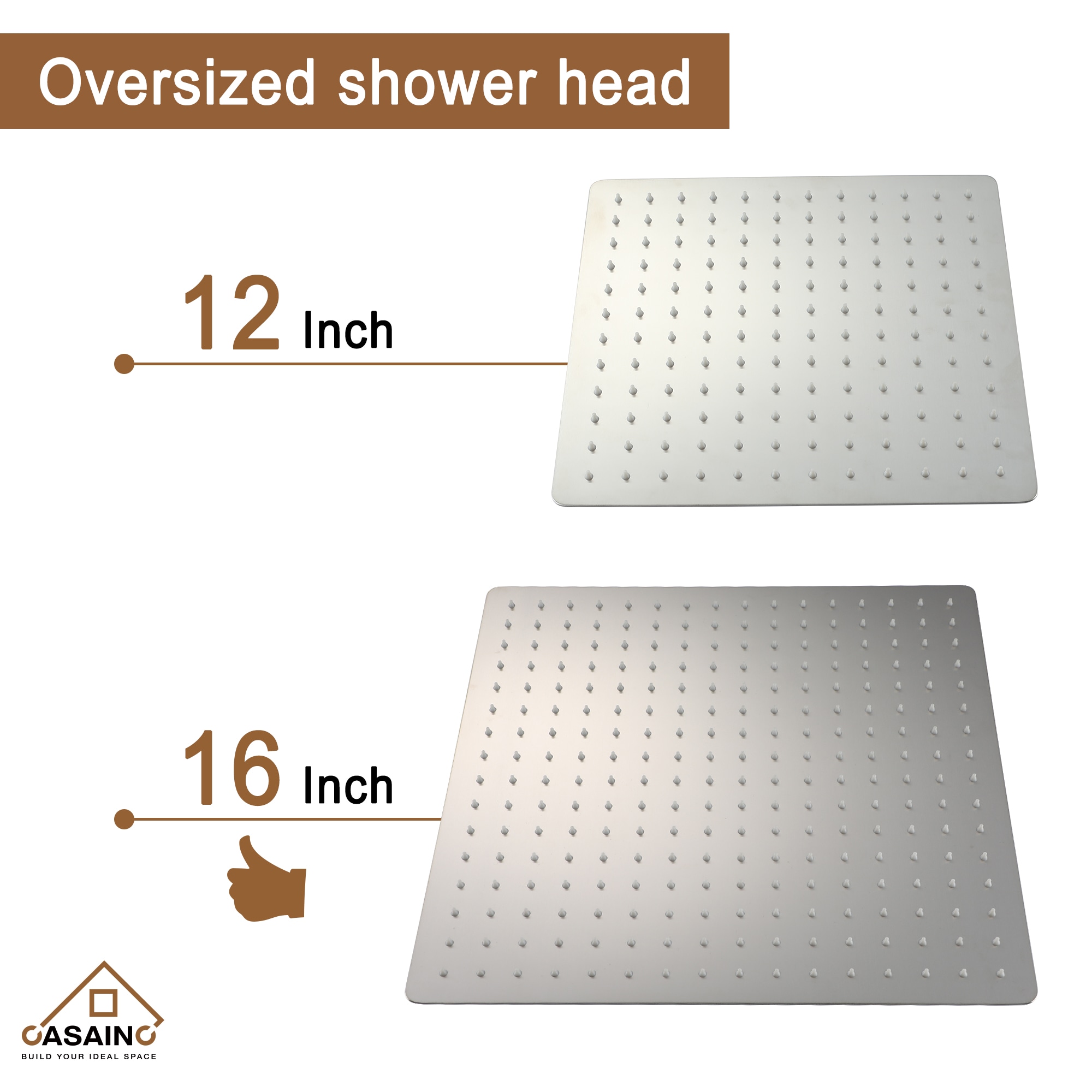 CASAINC CS3602-16BN Showerhead-Bar-Panels - View #11