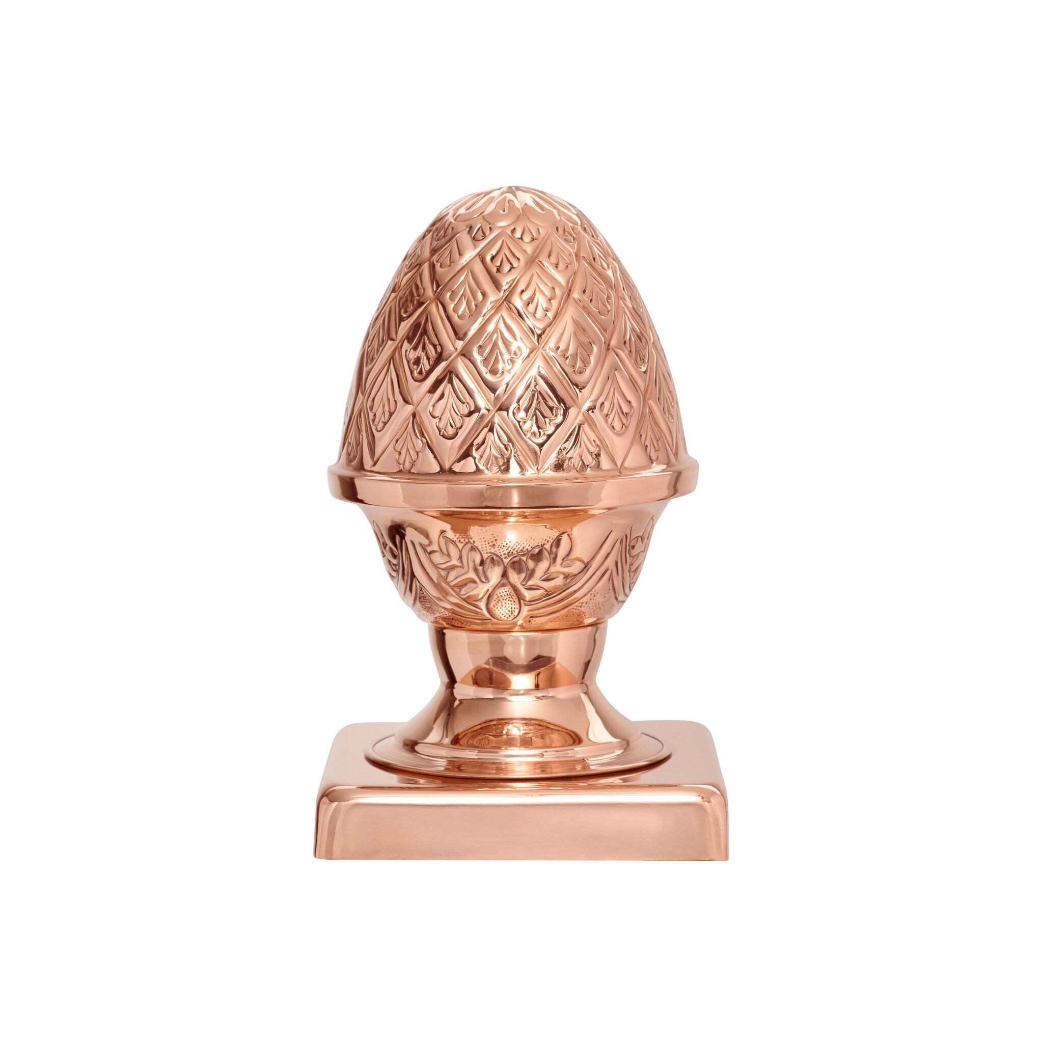 PERMAKAP 6-in x 6-in Pineapple Solid Polished Copper Deck Post Cap