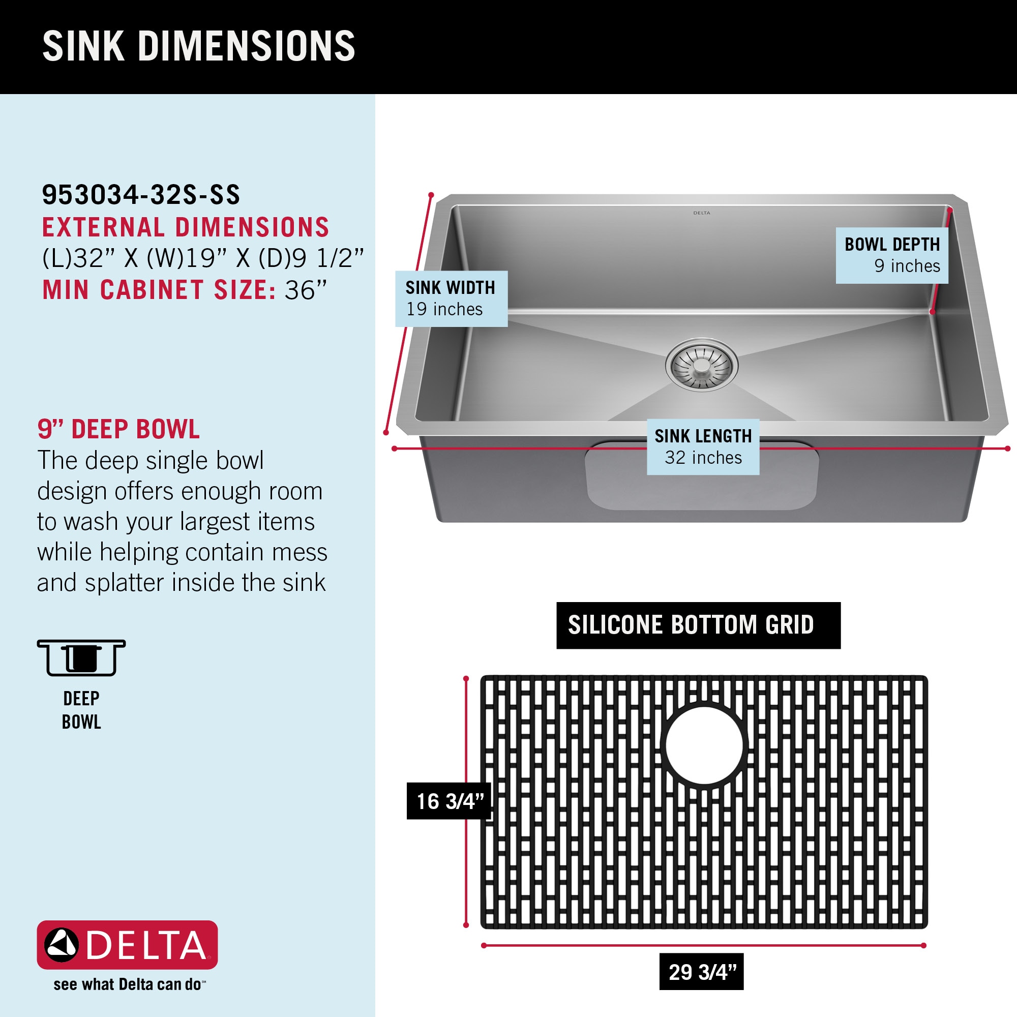 Delta 953034-32S-SS Kitchen-Sinks - View #6