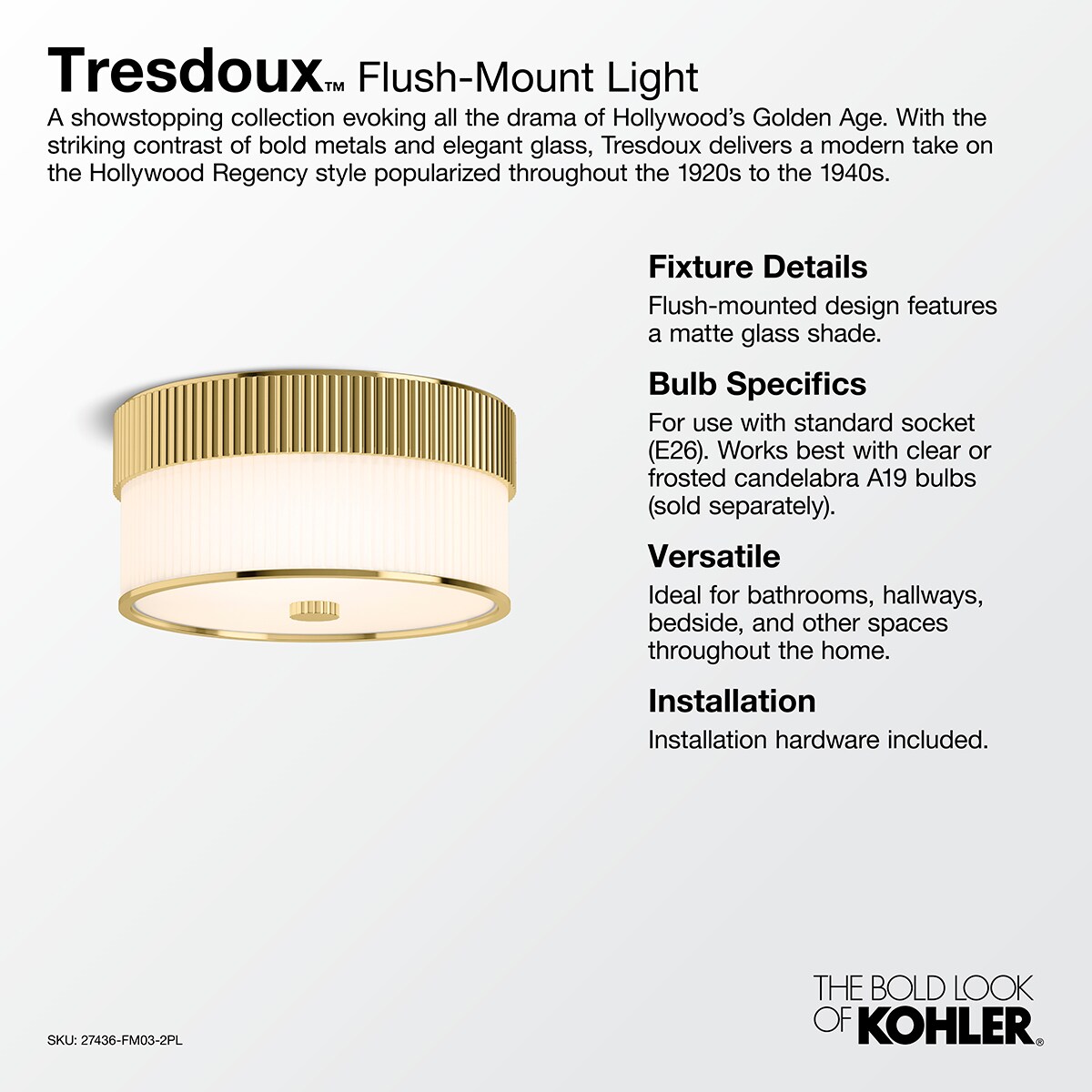 KOHLER 27436-FM03-GNL flushmounts - View #3