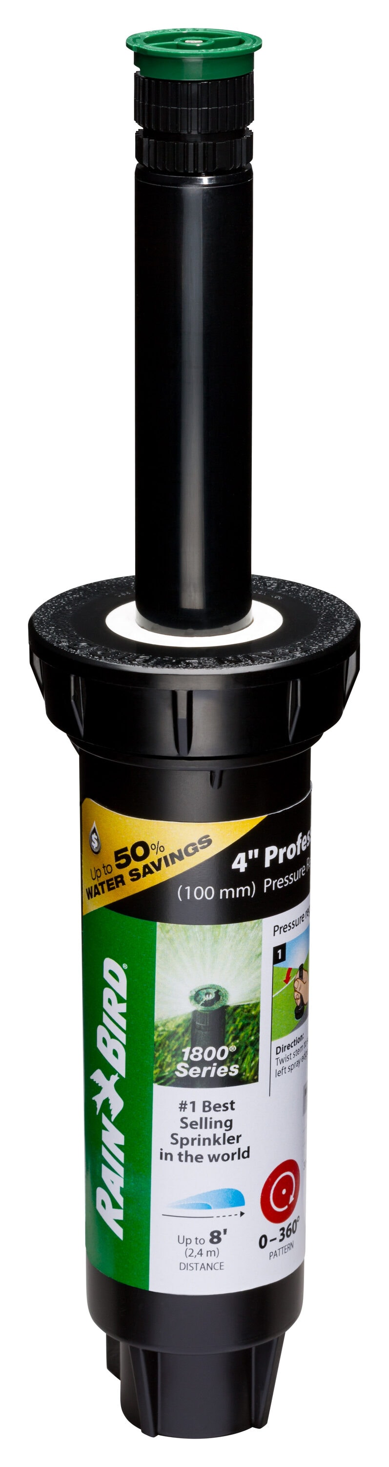 Rain Bird A18731 6-ft - 8-ft Adjustable Spray 4-in Pop-up spray head sprinkler