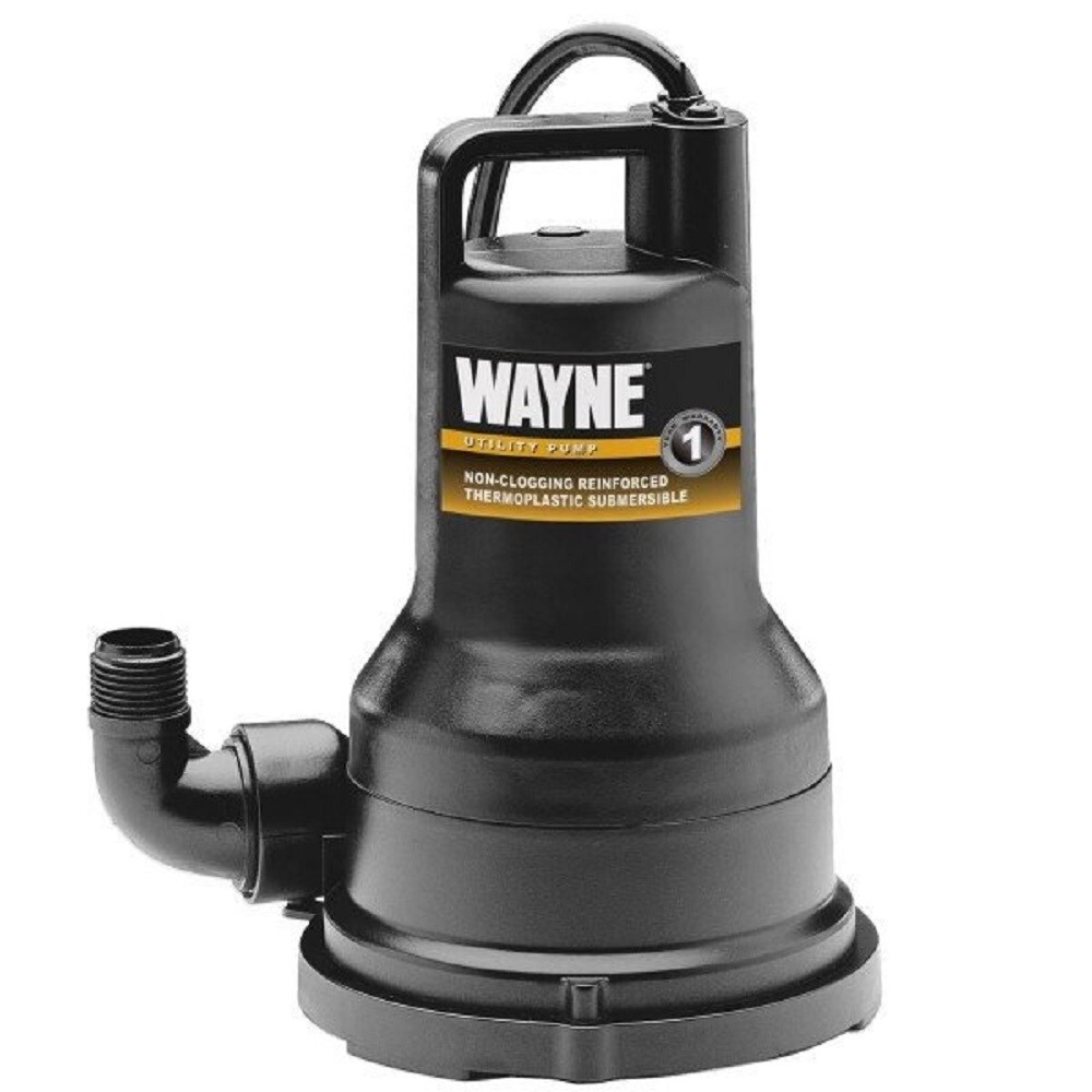 WAYNE 793748 1/2-HP 115-Volt Plastic Submersible Utility Pump