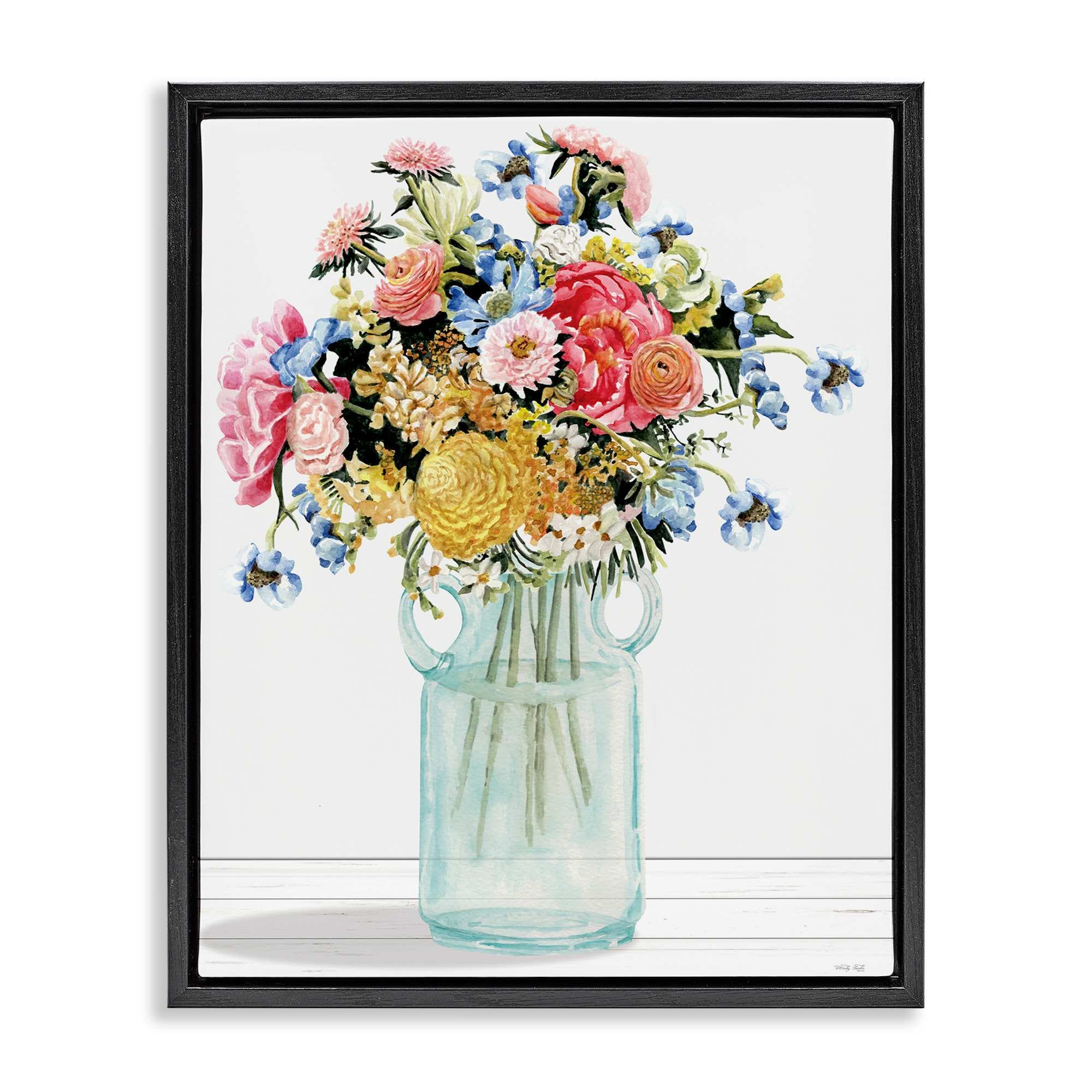 Stupell Industries BS-734-FFB-16X20 Country Classic Bouquet Floating Frame design by Cindy Jacobs