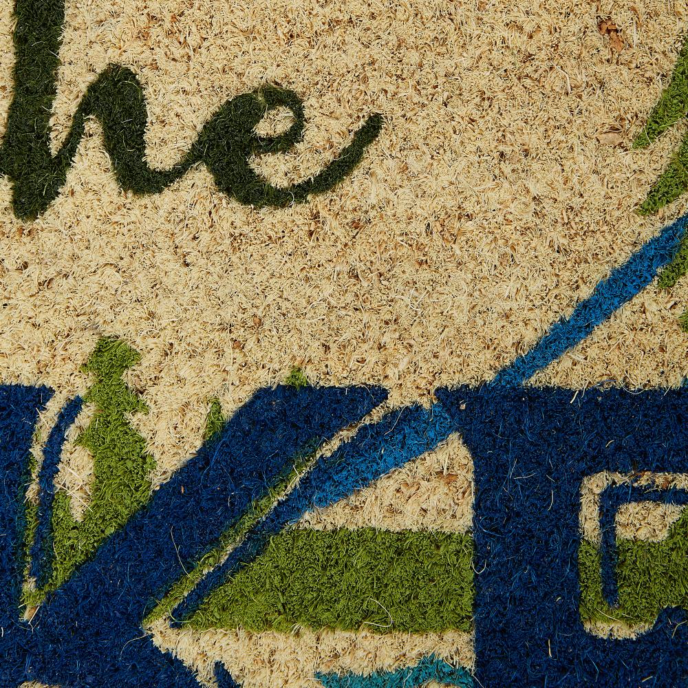 Natural Coir 18x30 Outdoor Doormat with Non-Slip PVC Backing