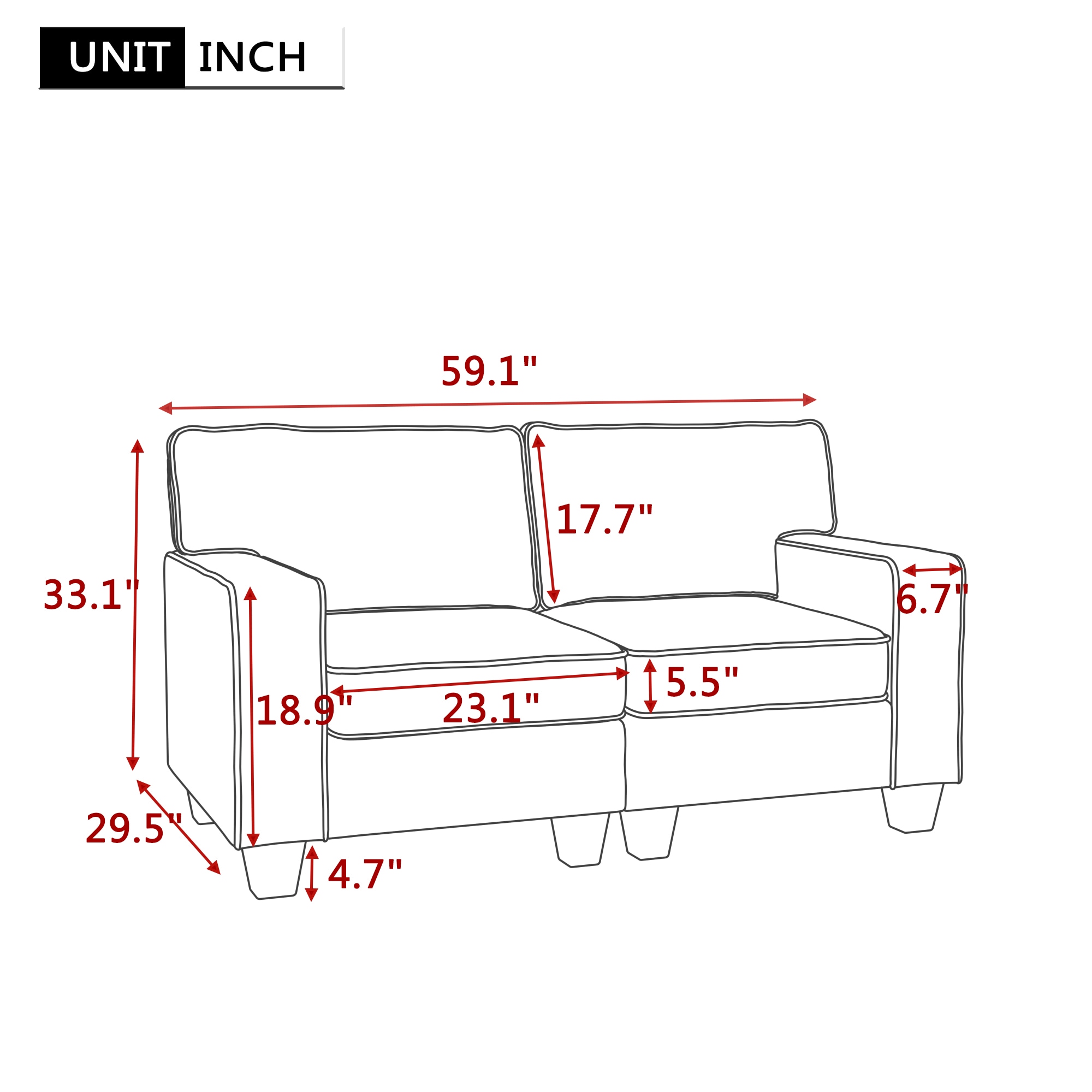 CASAINC BH-061CAA Sofas-Loveseats - View #9