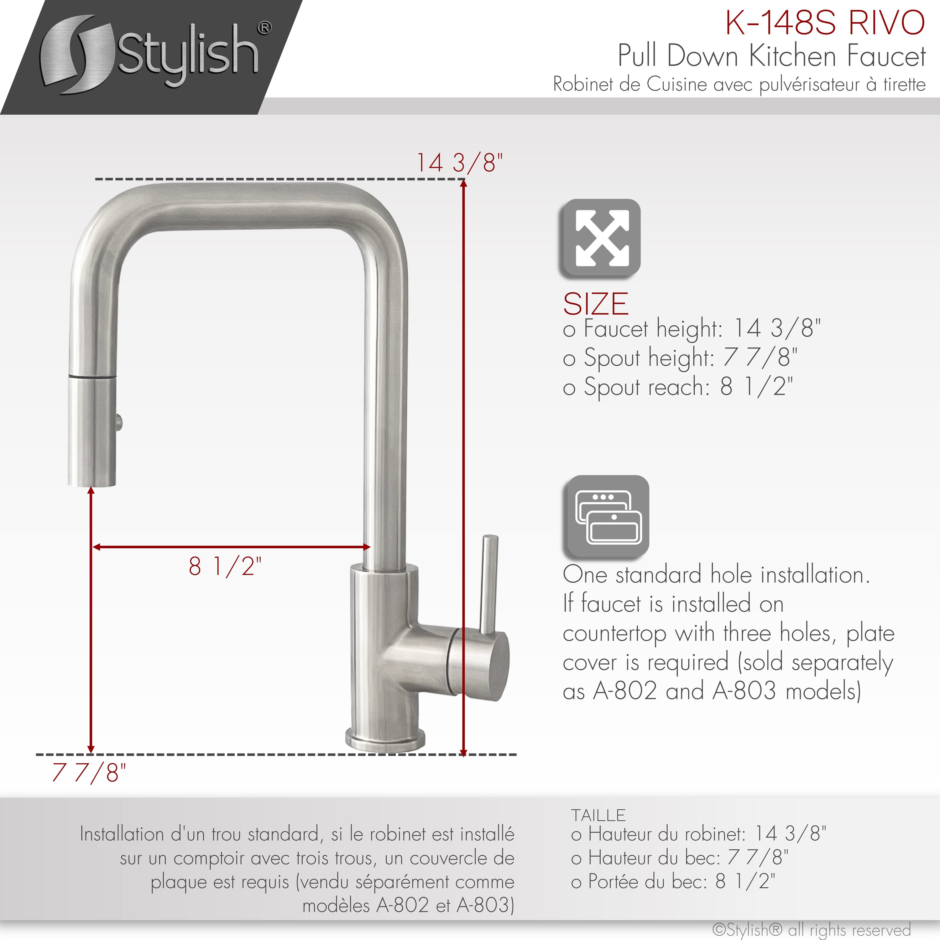 Stylish K-148S Kitchen-Faucets - View #4