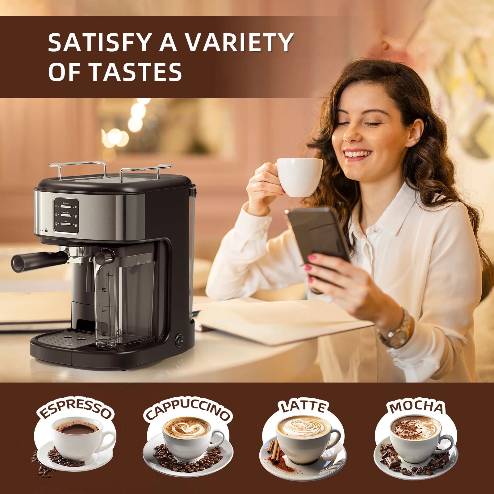 Antarctic Star LSAS-CM8011-BLACK Coffee-Makers - View #9