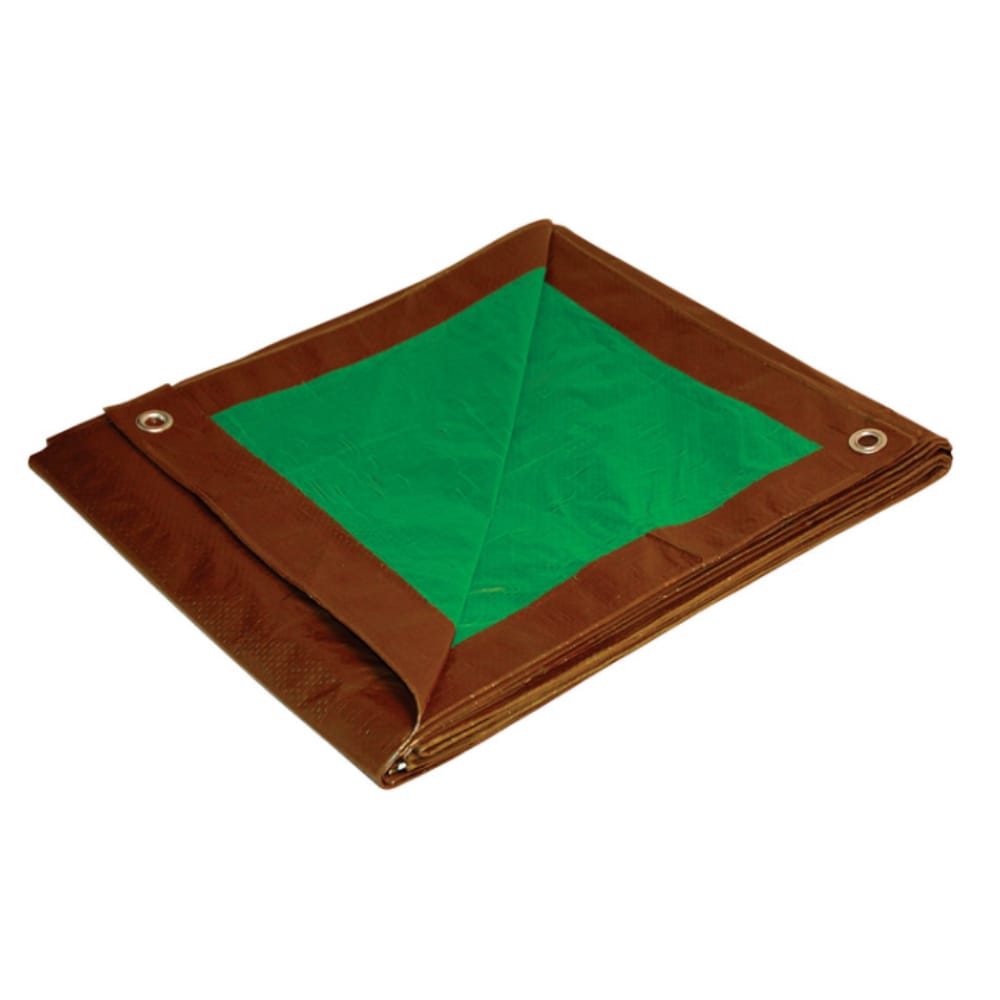 Foremost Dry Top 10 ft x 12 ft Medium Duty Reversible Polyethylene Tarp Brown Green 7 mil #11012
