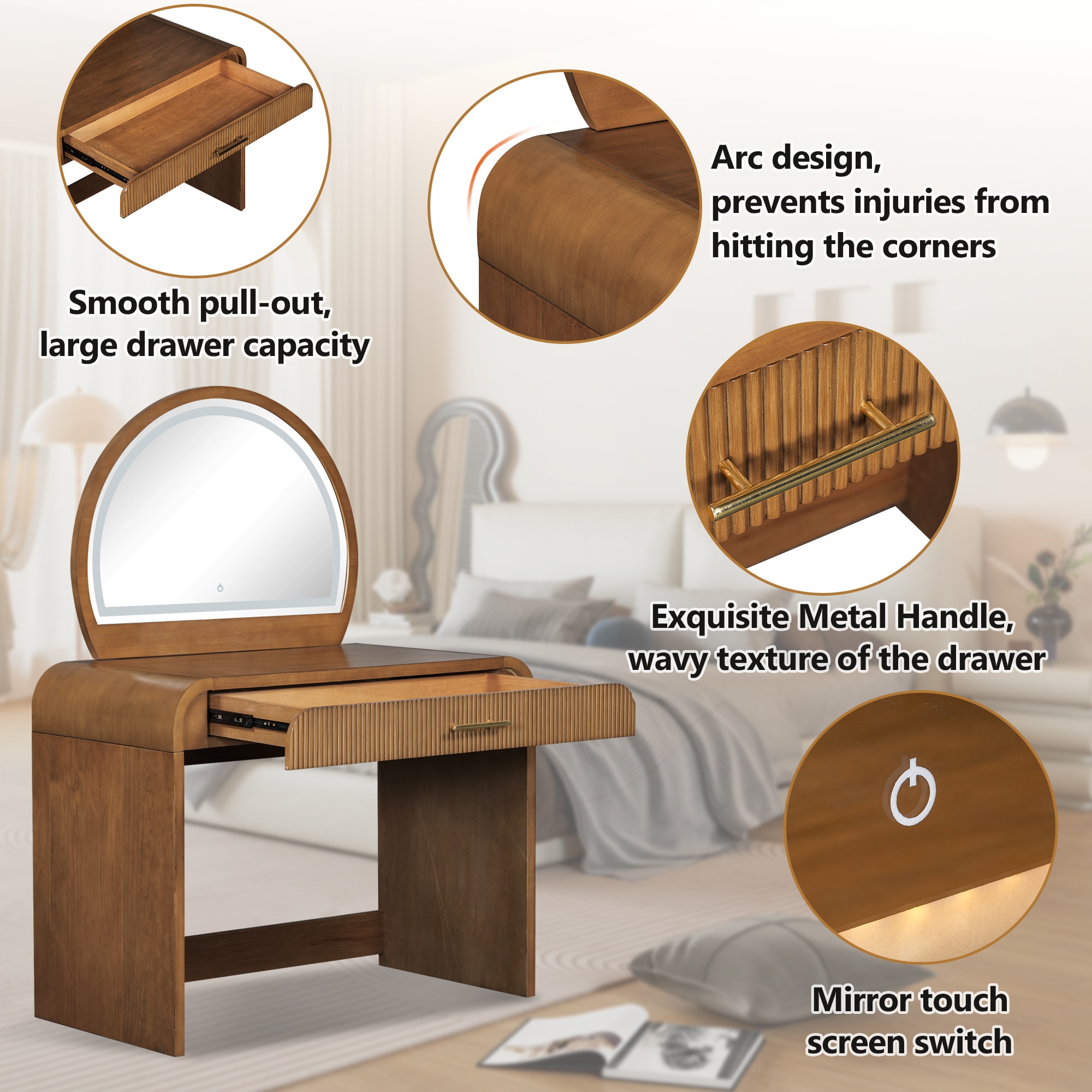 ModernLuxe N704P196658P Bedroom-Vanities - View #4