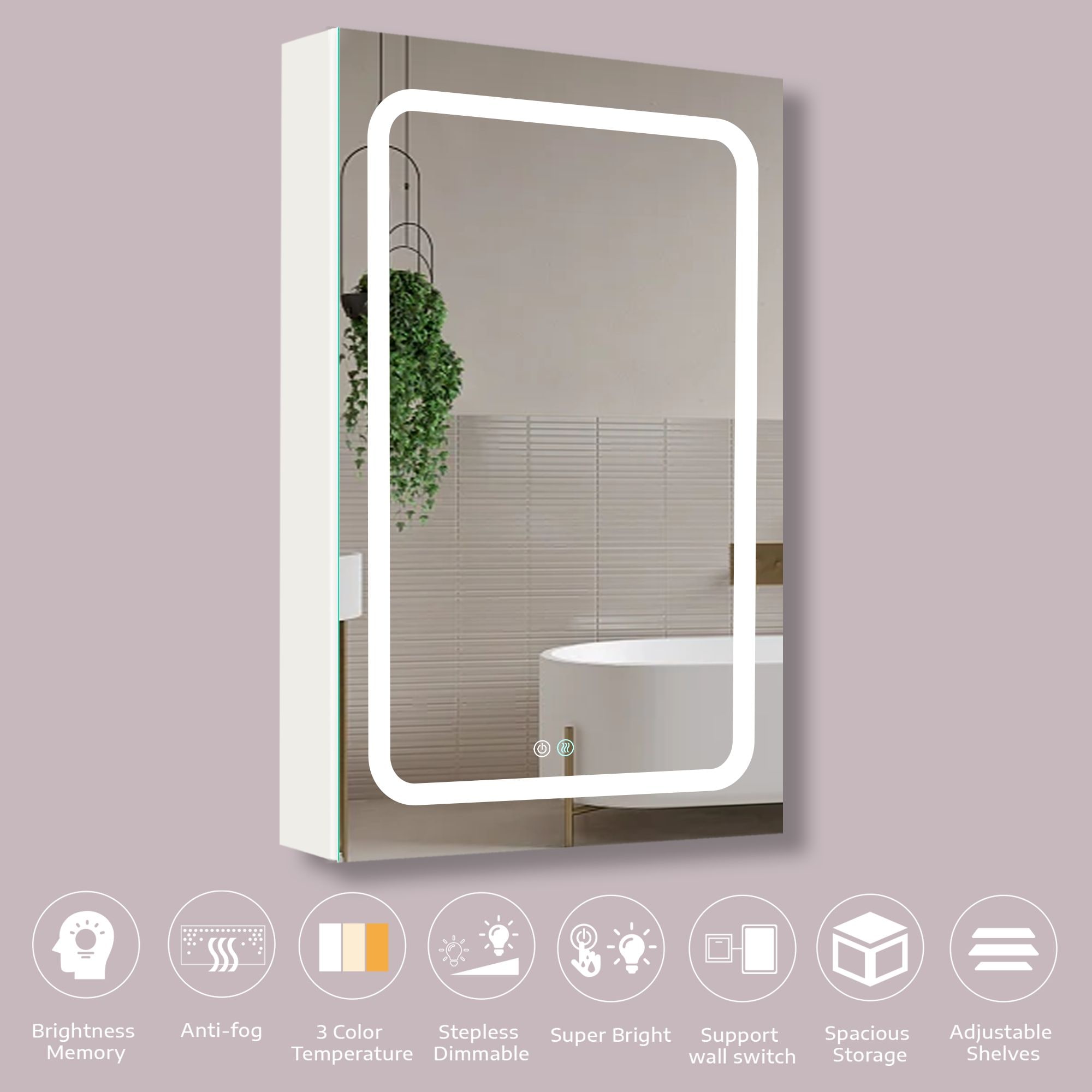 Forclover WBSGOYF21 Bathroom-Medicine-Cabinets - View #13