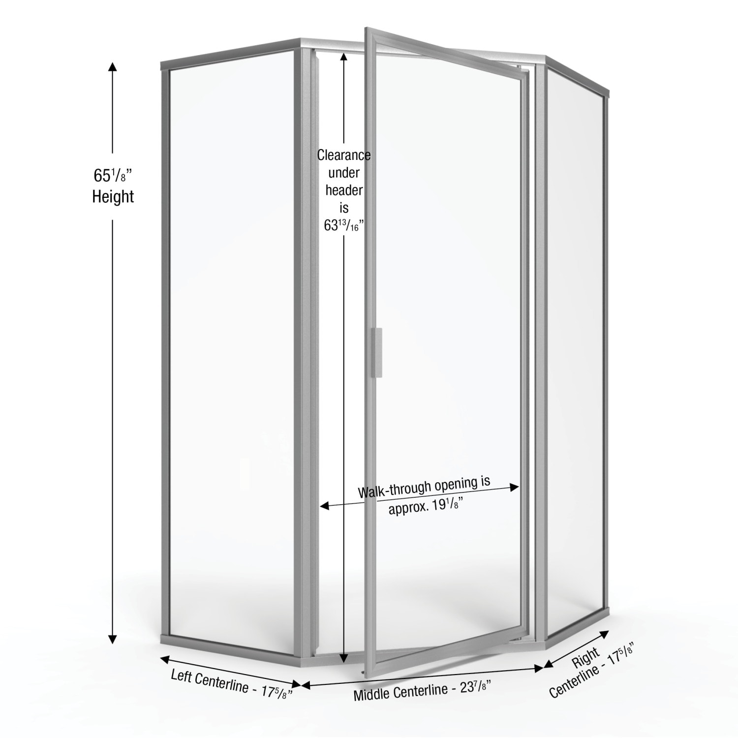 Basco DLXH60B1765OBBN Shower-Doors - View #2