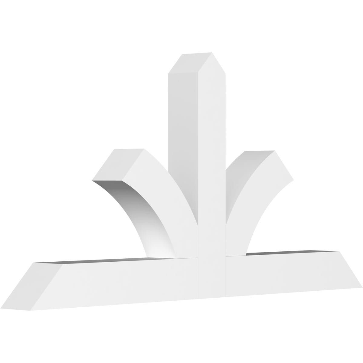 Ekena Millwork GBP048X24X0404RIC00 Richland White PVC Gable bracket
