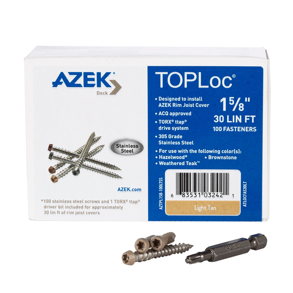 TimberTech ATLOCFAS30LT #10 x 1-5/8-in Composite Deck Screws ( 100 -Per Box )
