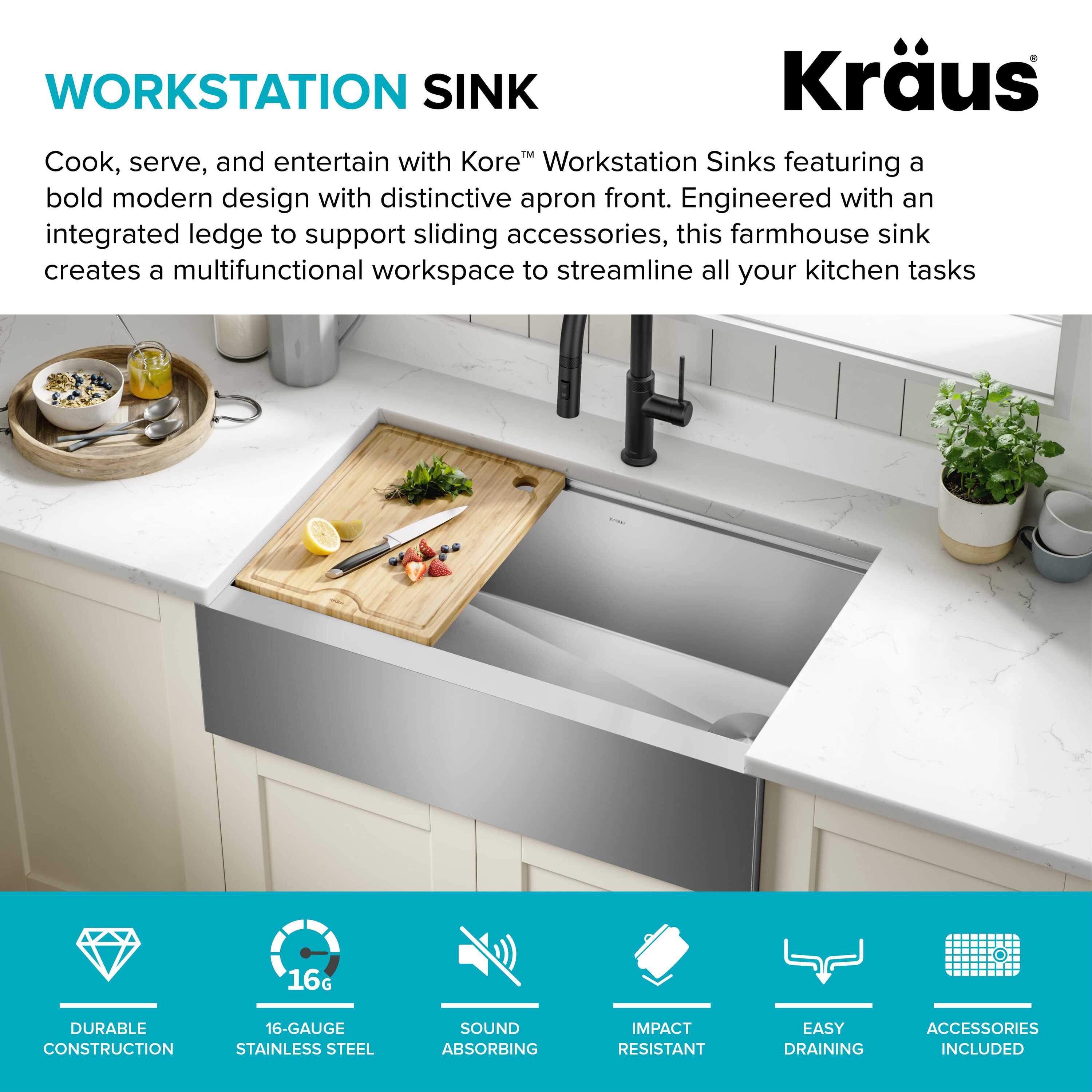 Kraus 12 Inch Multipurpose Over Sink Roll-Up Dish Drying Rack, Brown  KRM-11BR