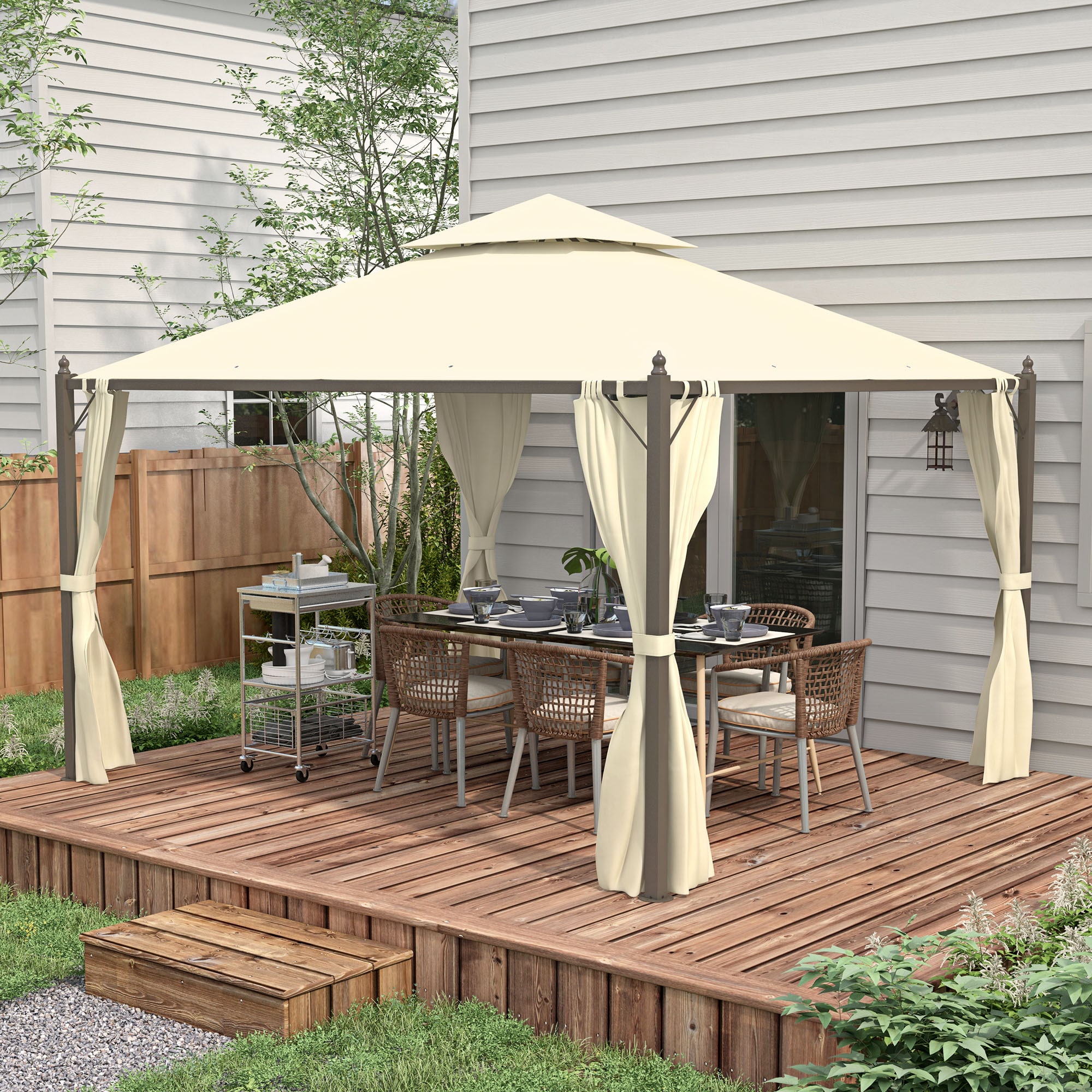 ToolCat BZ2-13-PW Wood-Resin-Gazebos - View #3