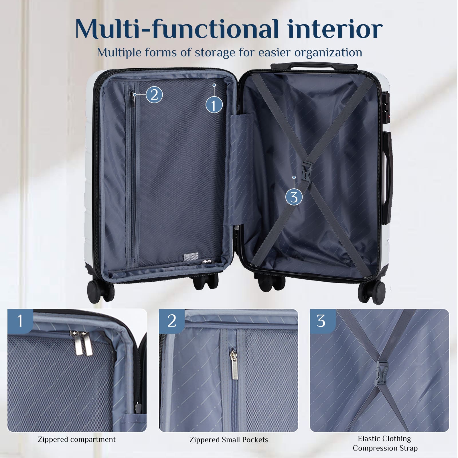 Sweetcrispy L-XLX-20IN-WT Luggage-And-Luggage-Sets - View #4