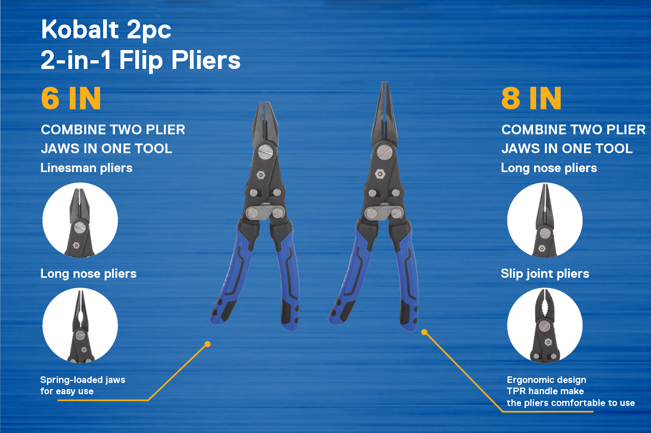 Kobalt 6-Pack Assorted Pliers with Soft Case