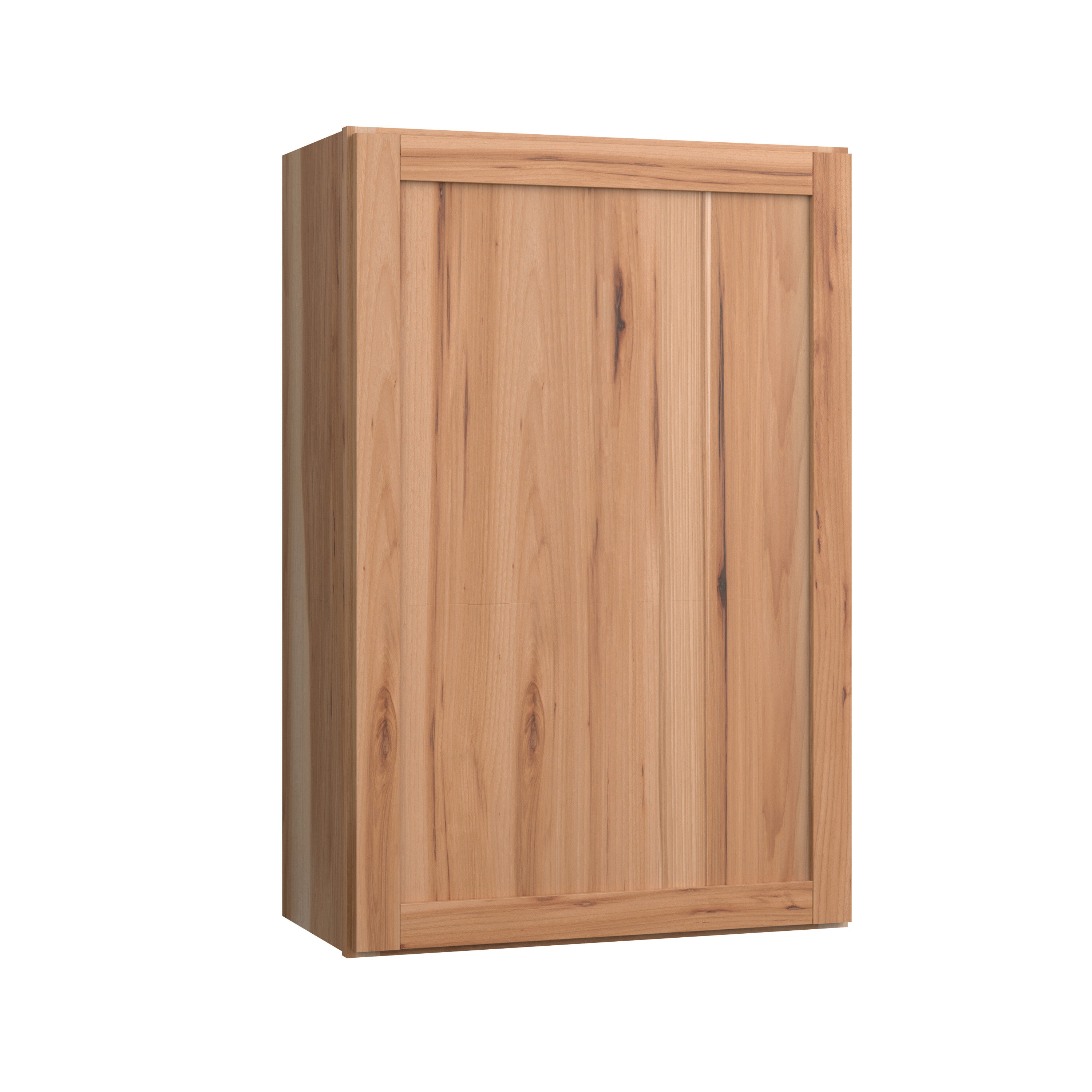 Project Source W2436RH Branson 24-in W x 36-in H x 12-in D Hickory Wall Fully assembled Cabinet (Recessed Panel Shaker)