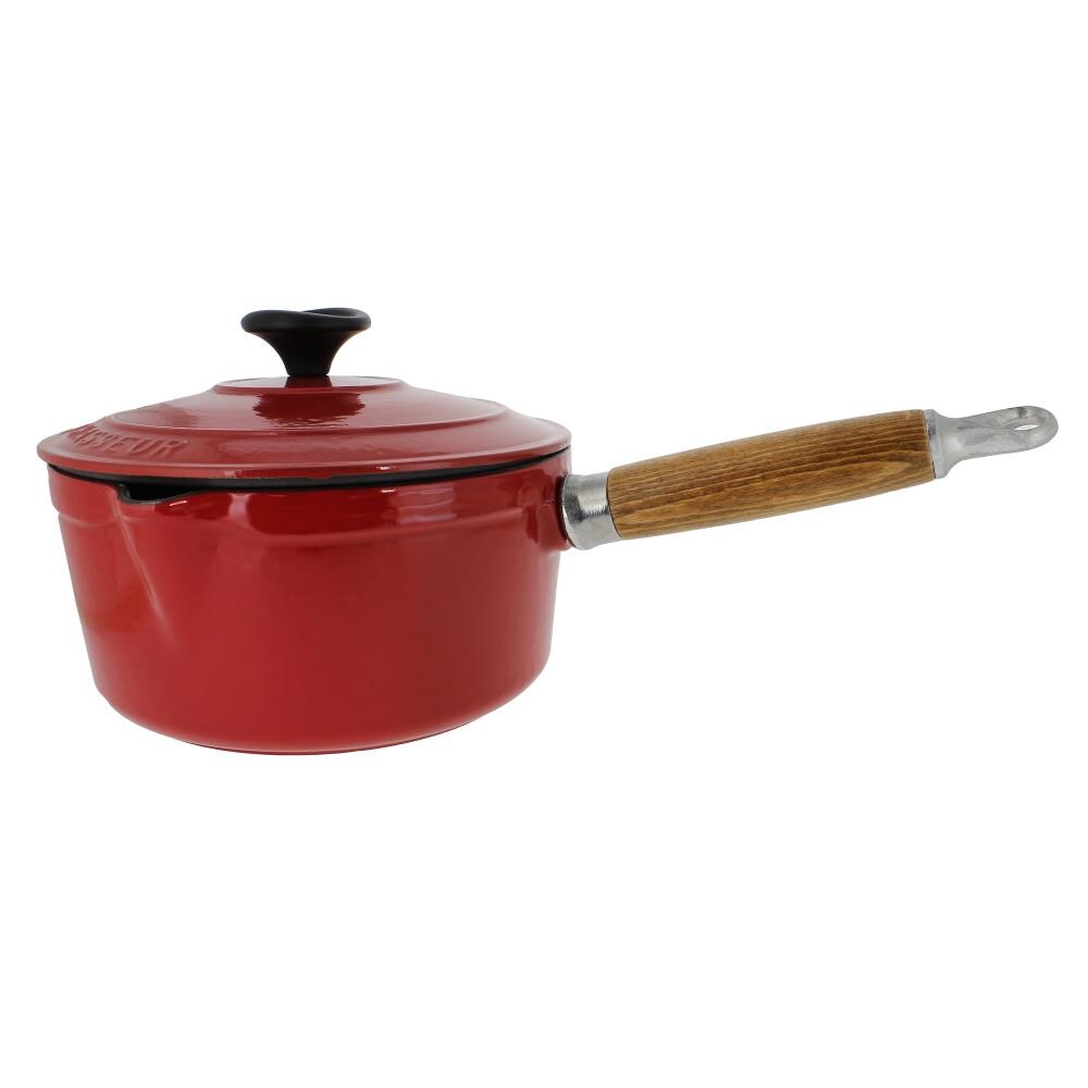 Chasseur 8 in. Red French Enameled Cast Iron Fry Pan