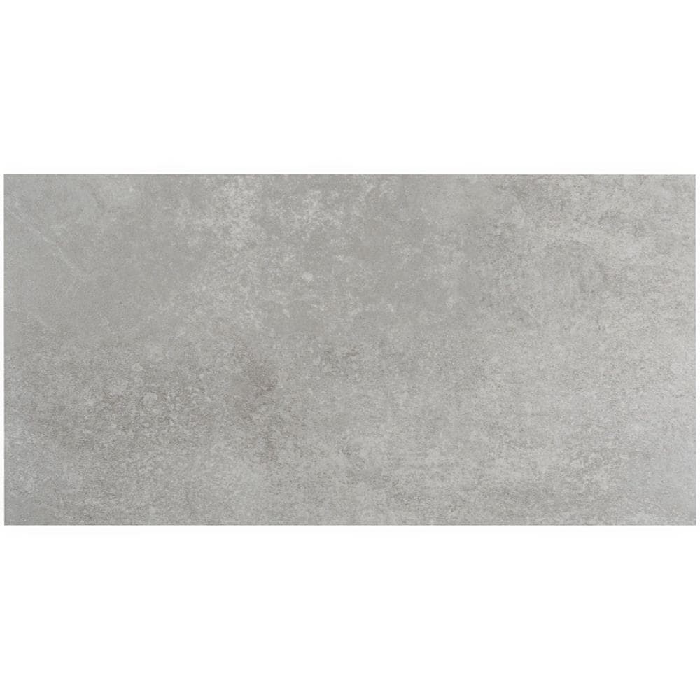 Artmore Tile EXT3RD106468 (Sample) Refresh Pewter Stone look 6-mil Waterproof Glue down Vinyl Tile