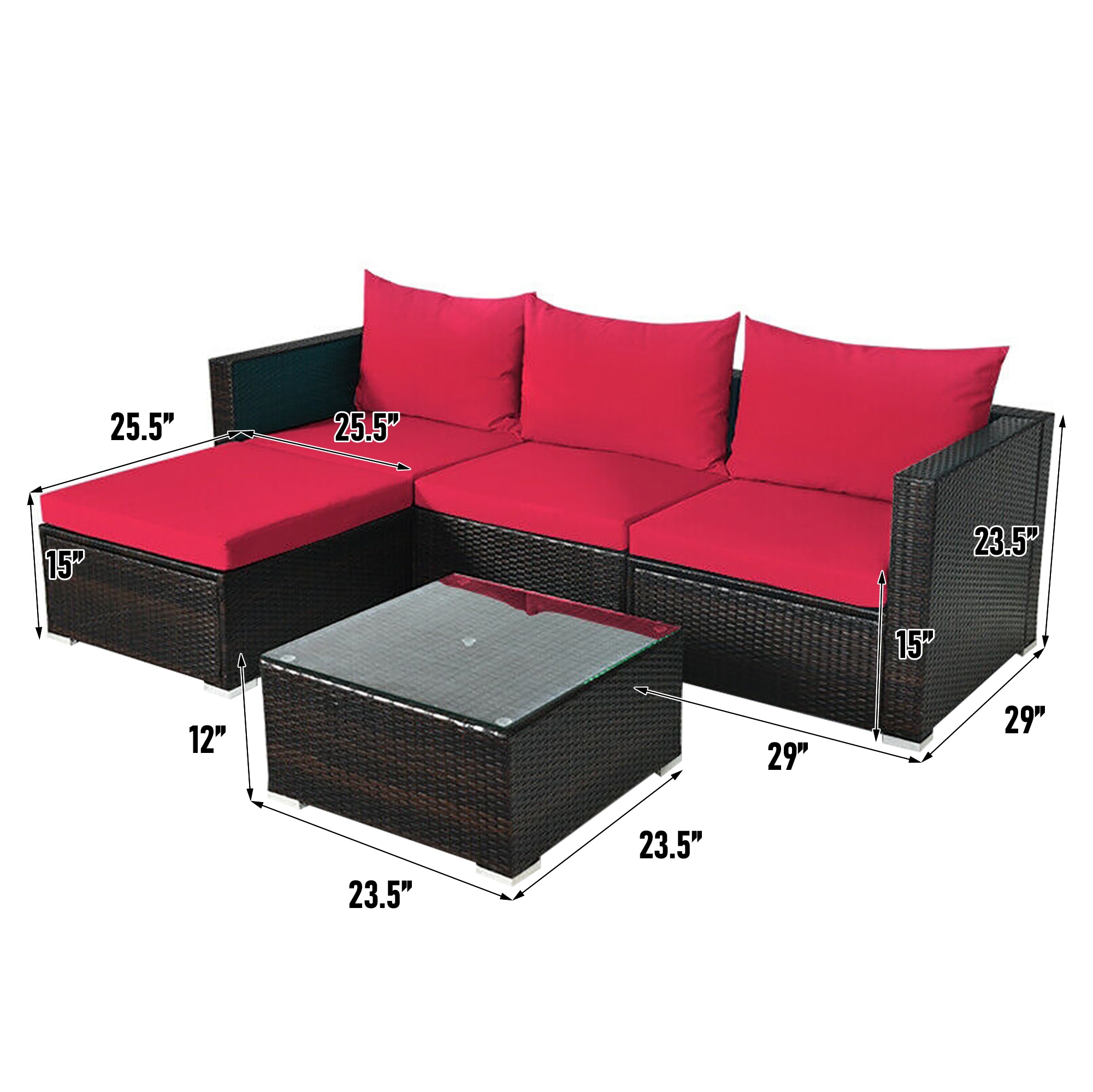 LIVIZA OUS67769BRE-X Patio-Conversation-Sets - View #2