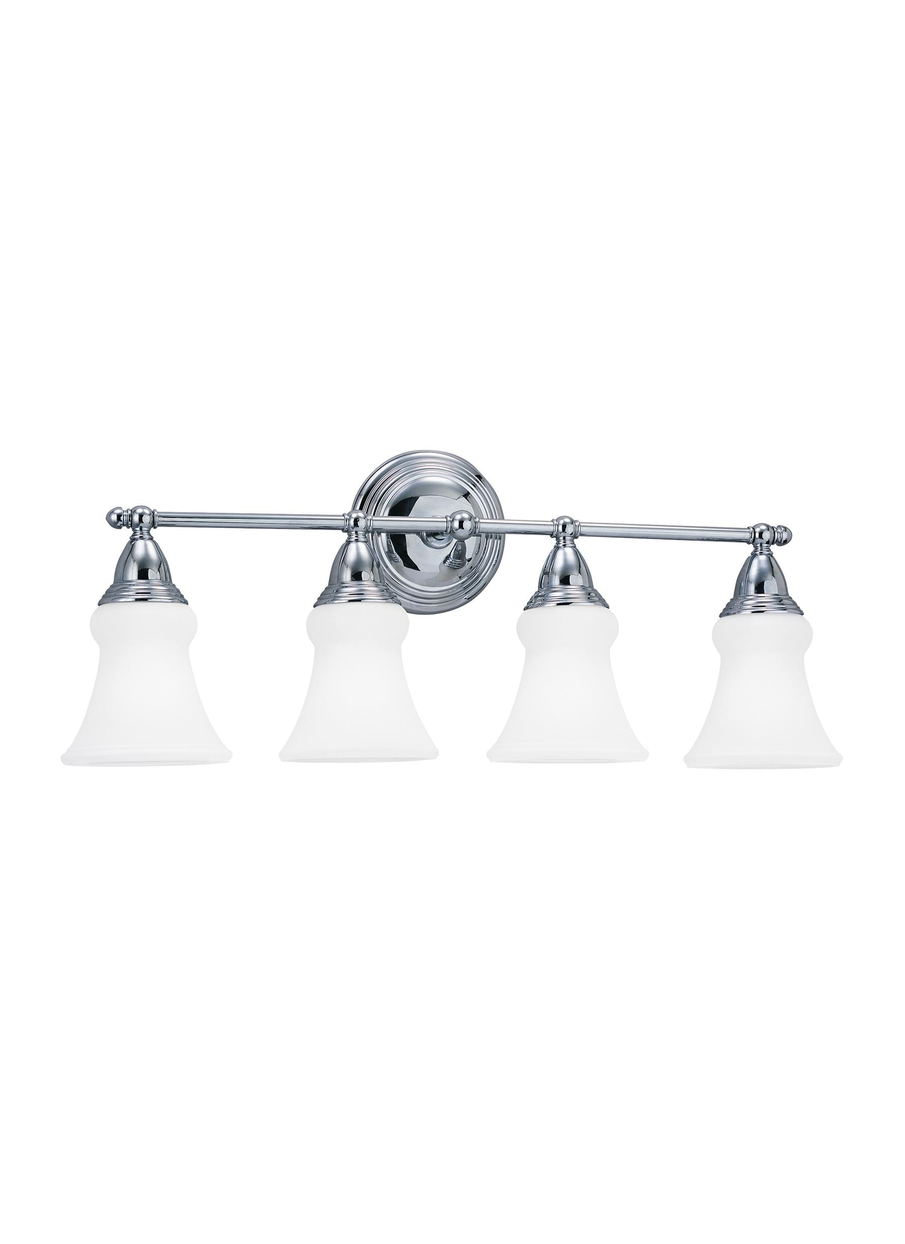 Generation Lighting 40126EN3-05 25.5-in 4-Light Chrome LED Transitional Vanity Light