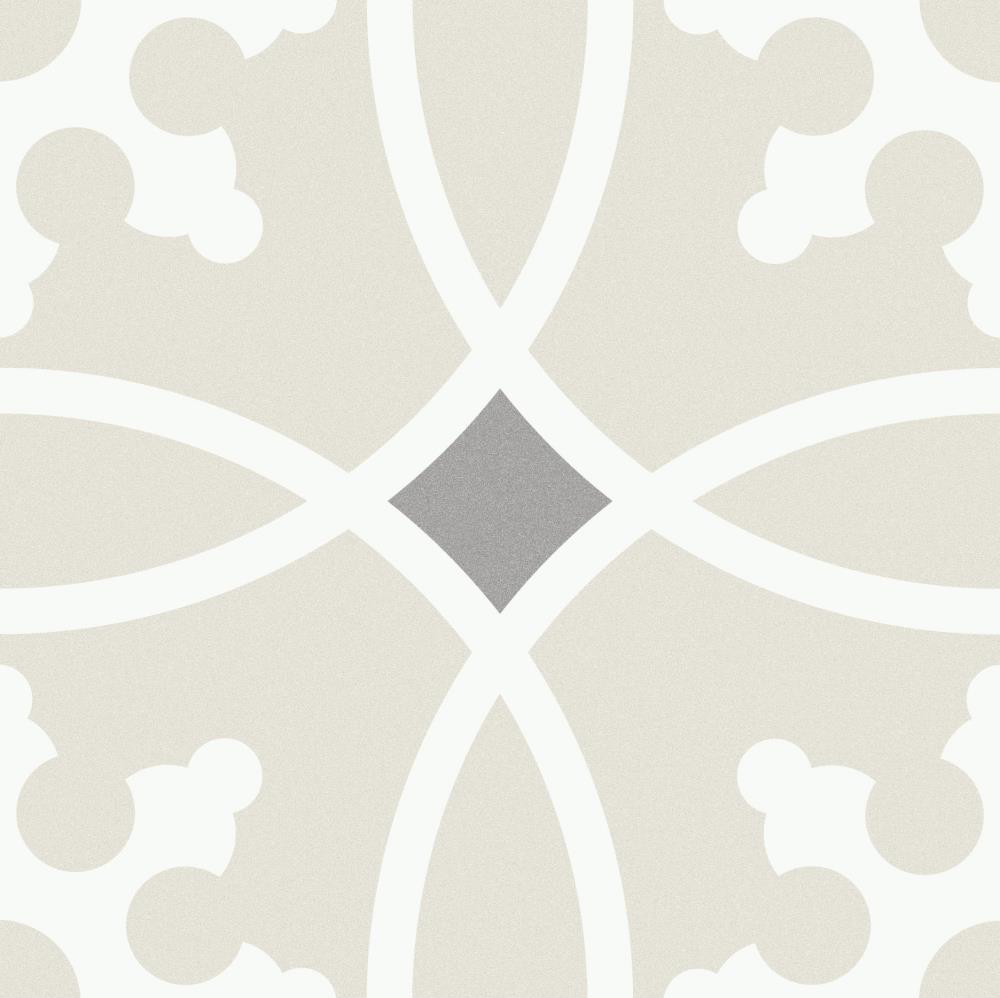 Emser F37DESIDI0909 Design 18-Pack Diagram 9-in x 9-in Matte Porcelain Encaustic Floor and Wall Tile