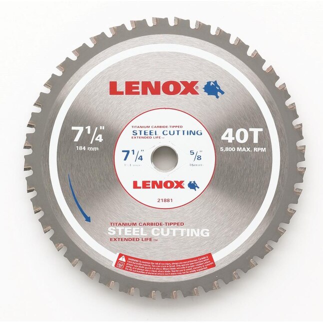 LENOX 7-1/4-in 40-Tooth Continuous Carbide Circular Saw Blade LENOX 7-1/4-in 40-Tooth Continuous Carbide Circular Saw Blade
