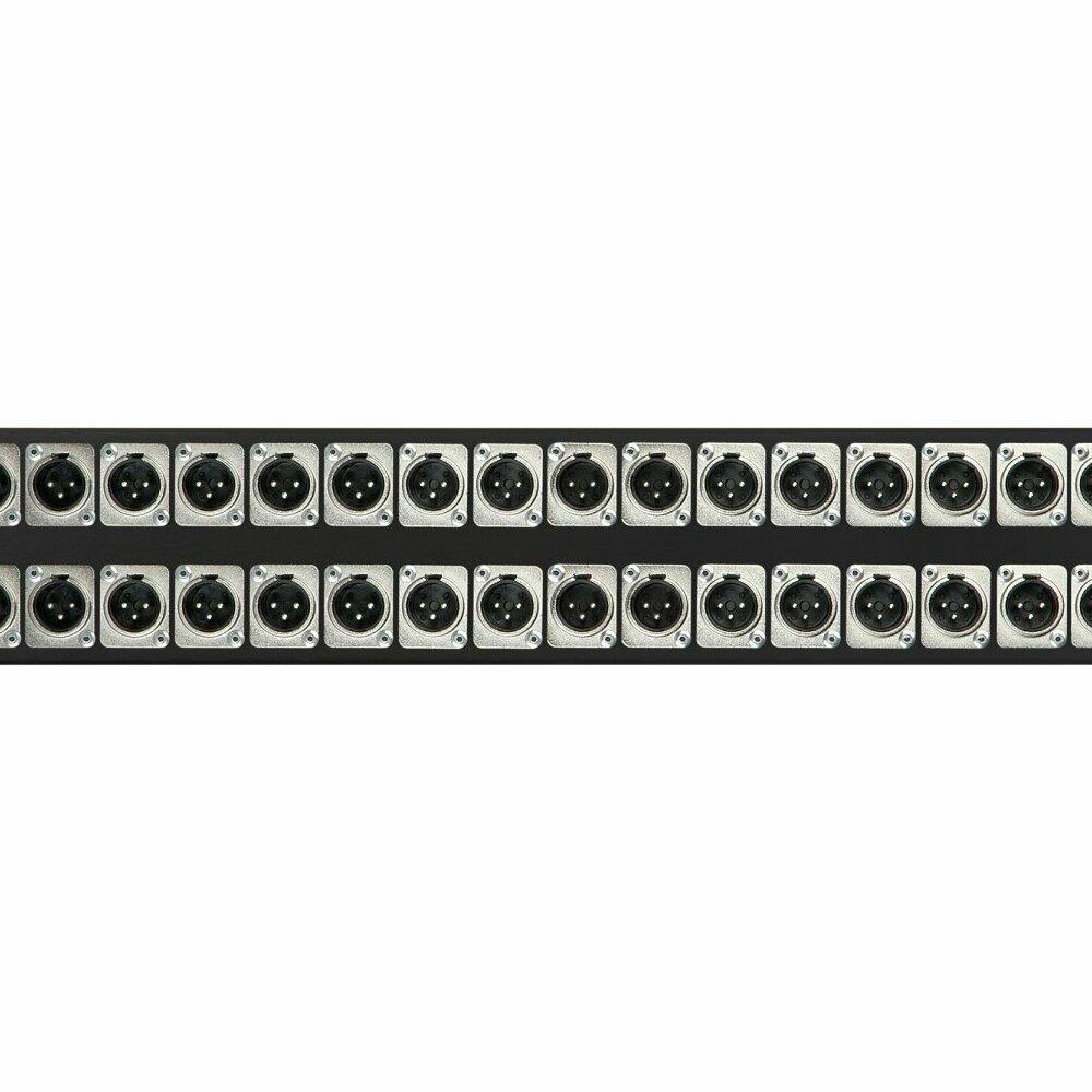  TCNCD388655 Connectronics CTX-32XMXF XLR Feedthrough 2RU Patch Panel 32-M Front and 32-F Rear