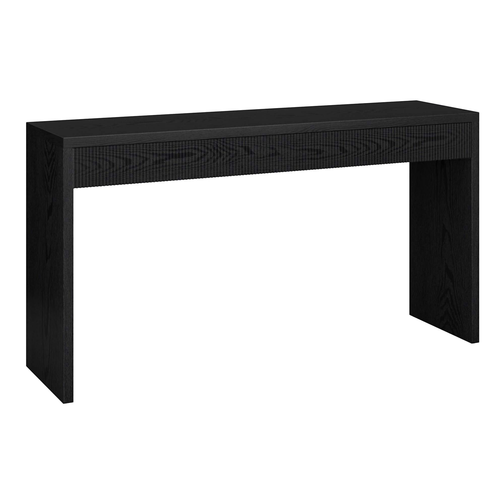 Hailey Home AT2054 Lawrence Modern Black Grain Console table