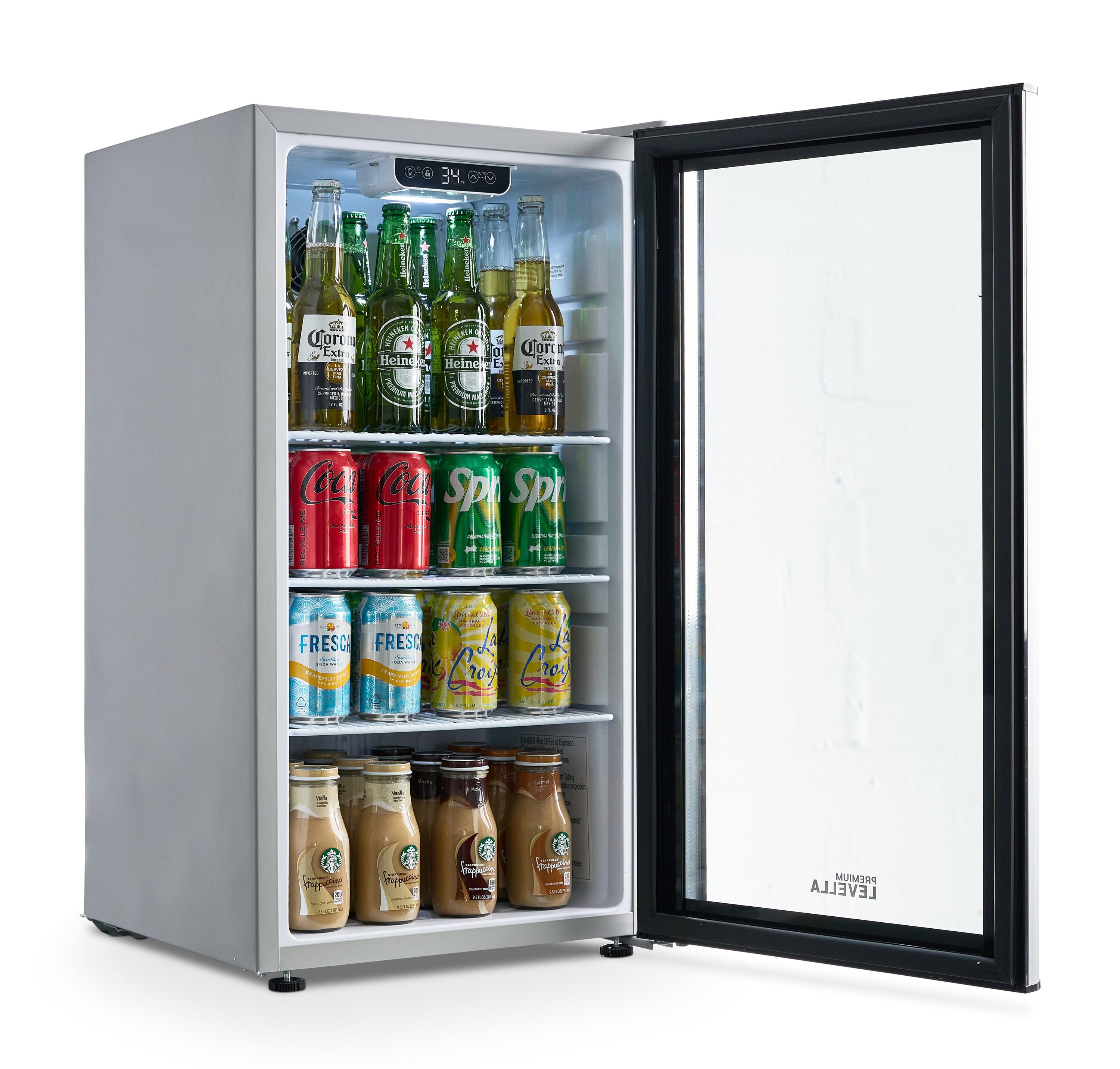 Premium Levella 3.1-cu ft Commercial Refrigerator 1 Glass Door ...