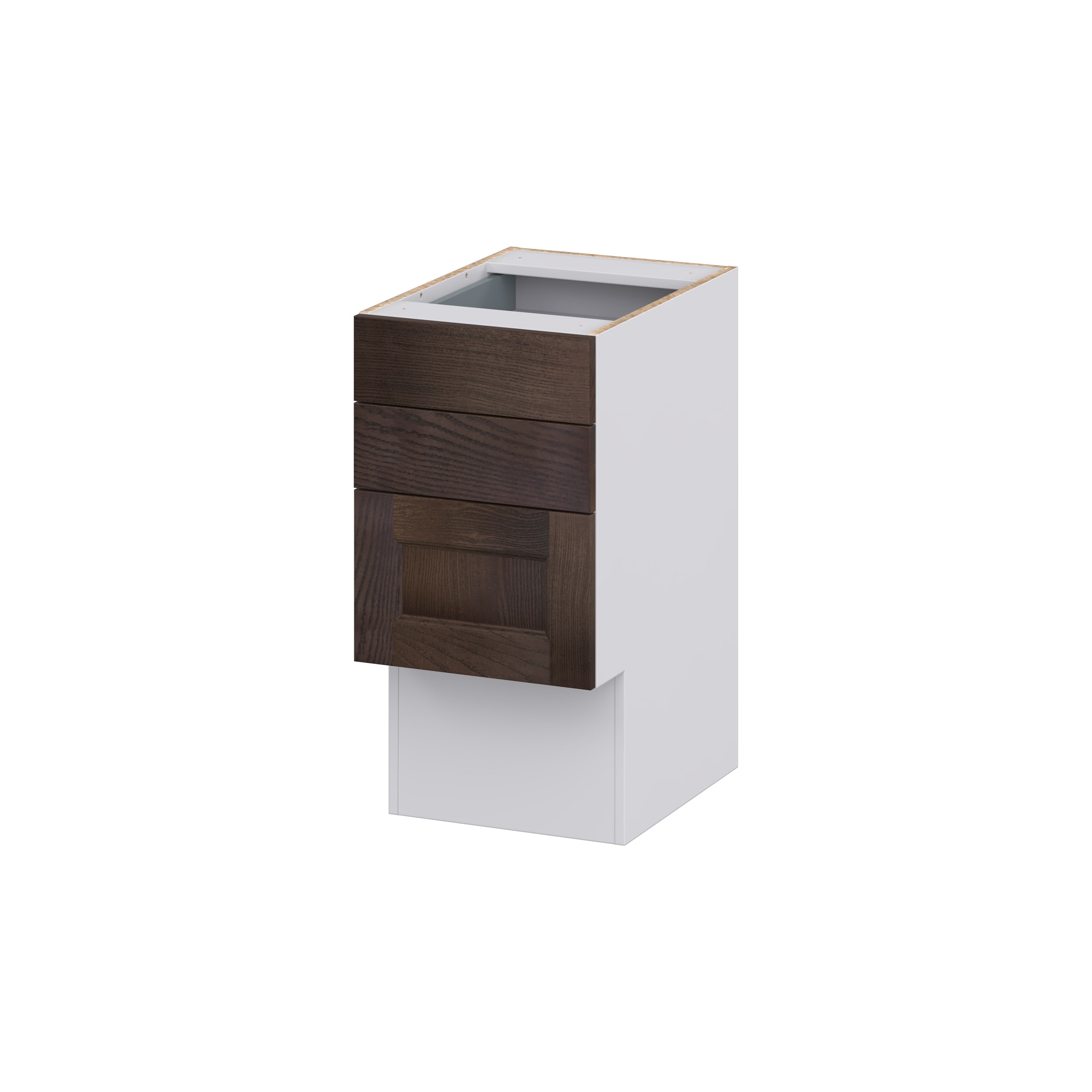 Hugo&Borg DSV3D15ADA-MO 15-in W x 30-in H x 21-in D Wood 3 -Drawers Drawer Base Fully assembled Cabinet ( Recessed panel Shaker )
