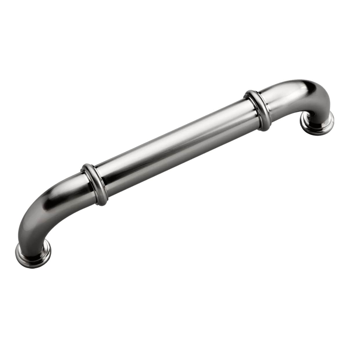 Hickory Hardware K60-15-5B Cottage 8-in , 203mm Center to Center Satin Nickel Rectangular Handle Drawer Pulls 5 -Pack