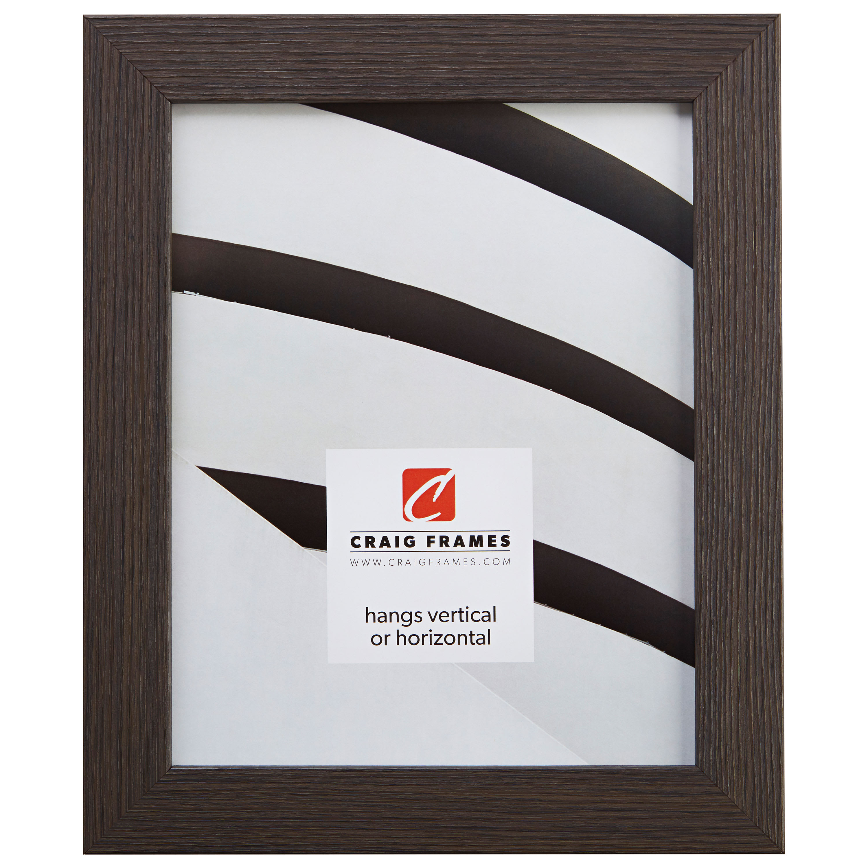 Craig Frames 10x13 Picture Frame Melinga Gray Oak Bauhaus 125 Style 76656-955 1.25 Inch MDF Moulding Includes Glass and Backing Wall Display Frame for Art Posters or Photos