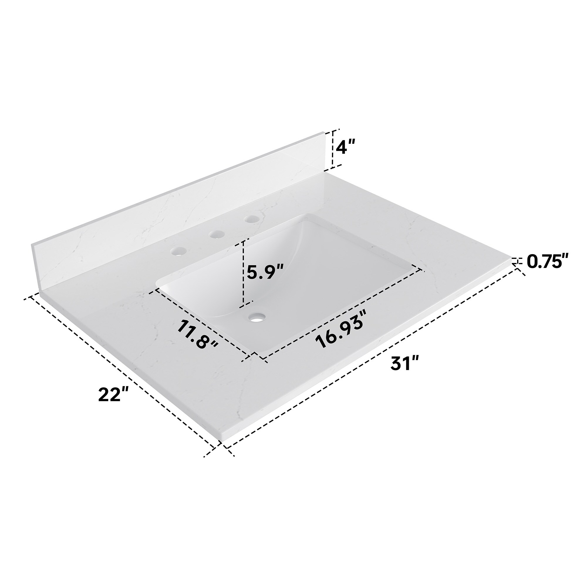 DELUXE LIVING VT0007 Vanity-Tops - View #6