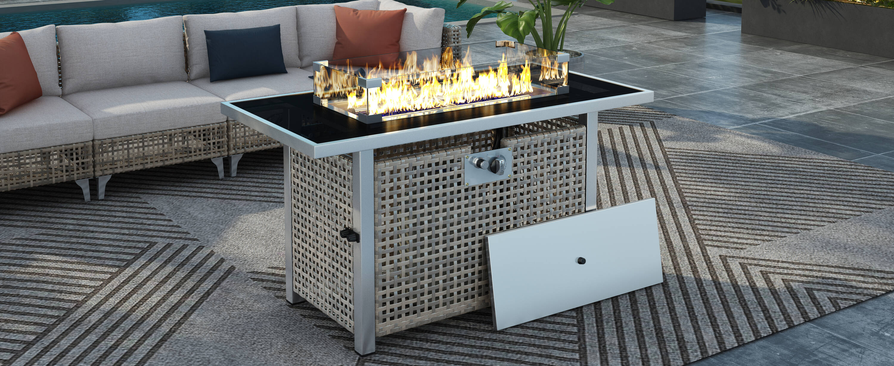 Damerin HL19Q Outdoor-Gas-Fireplaces - View #16