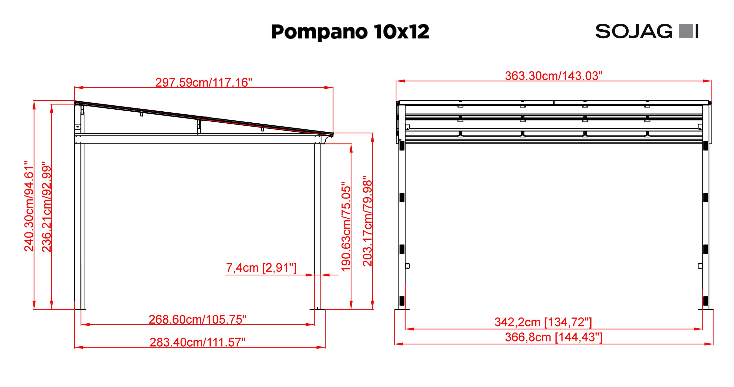 Sojag 500-9167559 Wood-Resin-Gazebos - View #13