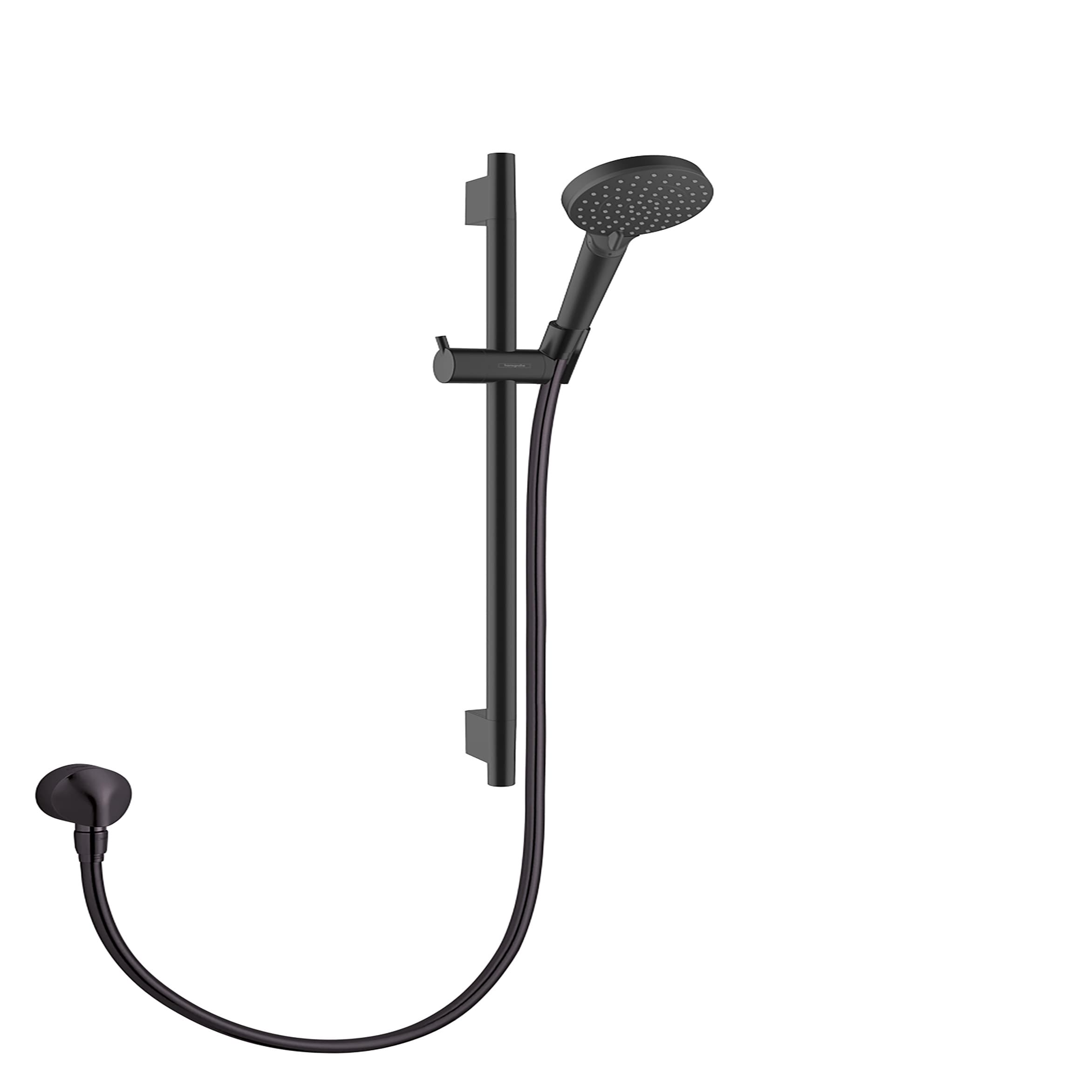 Hansgrohe 04969670 2.0 -Spray Matte Black 4-in Round Fixed Shower Head 2.5 GPM