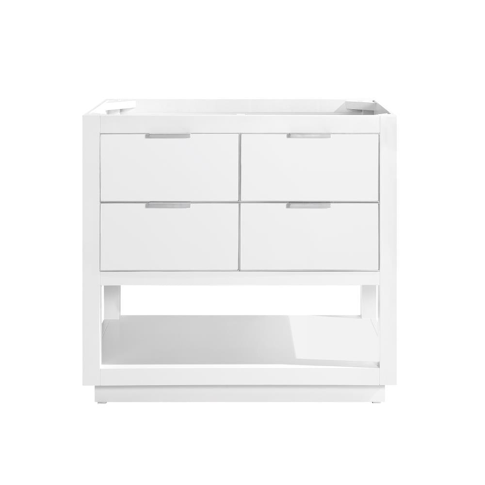 Avanity ALLIE-V36-WTS Allie 36-in White Bathroom Vanity Base Cabinet without Top