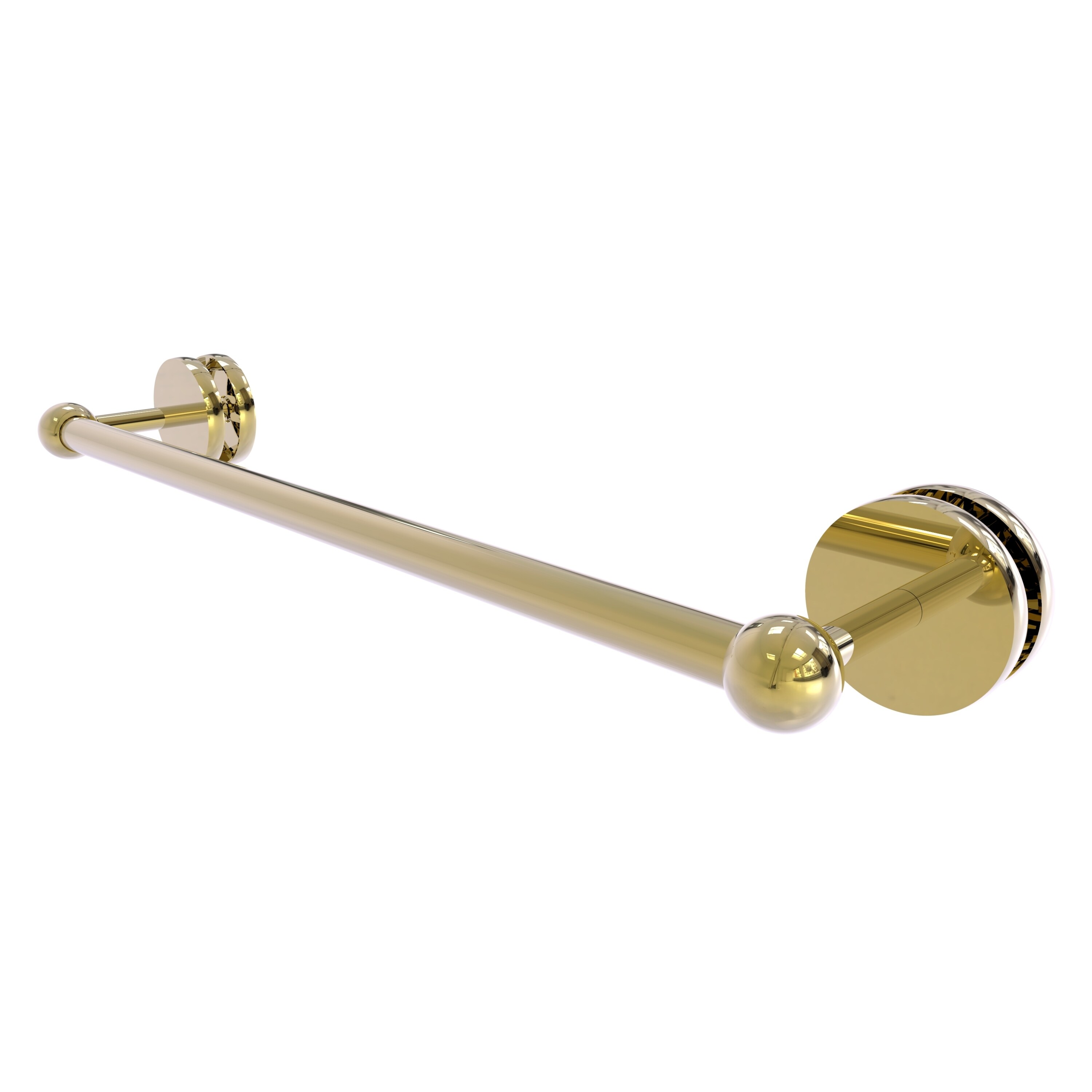 Allied Brass P1000-41-SM-18-UNL Prestige Skyline 18-in Unlacquered Brass Wall mount Single Towel Bar