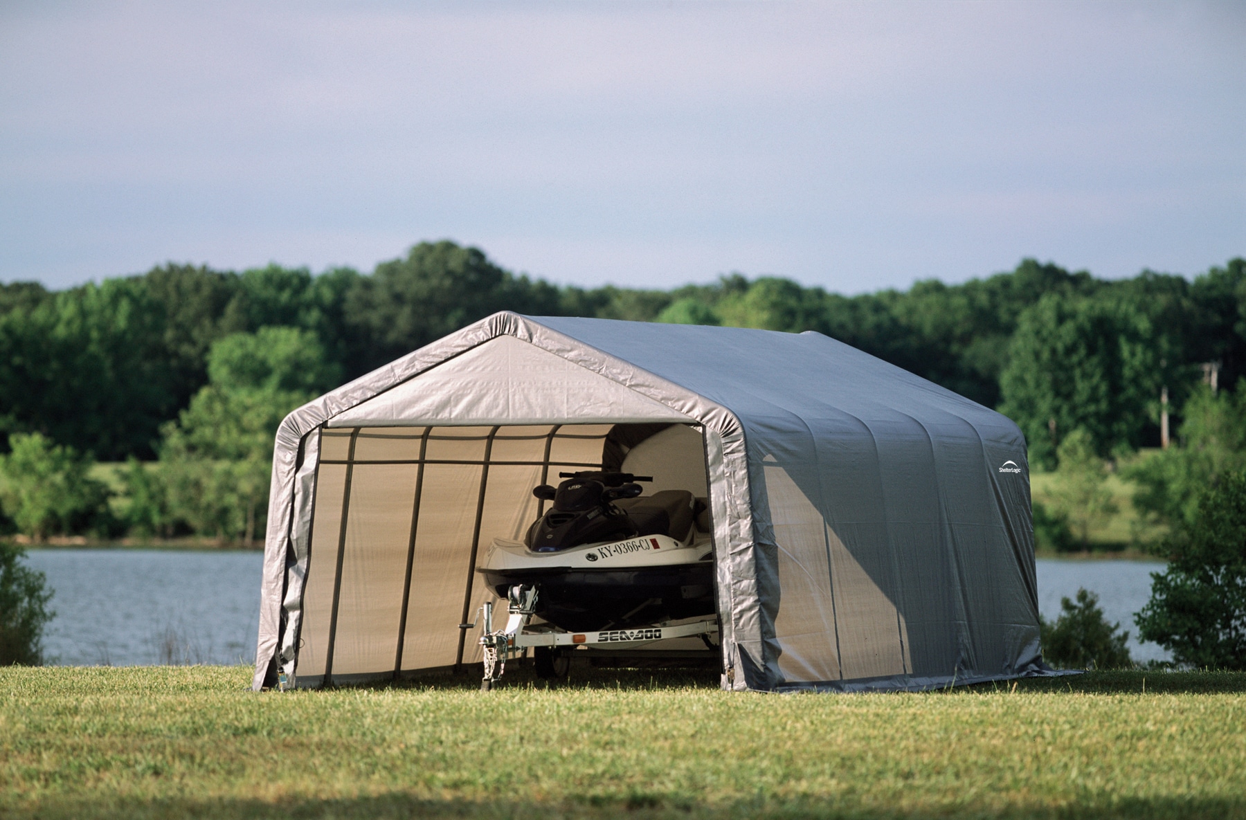 ShelterLogic 12-ft X 20-ft Canopy Storage Shelter In The Canopy Storage ...