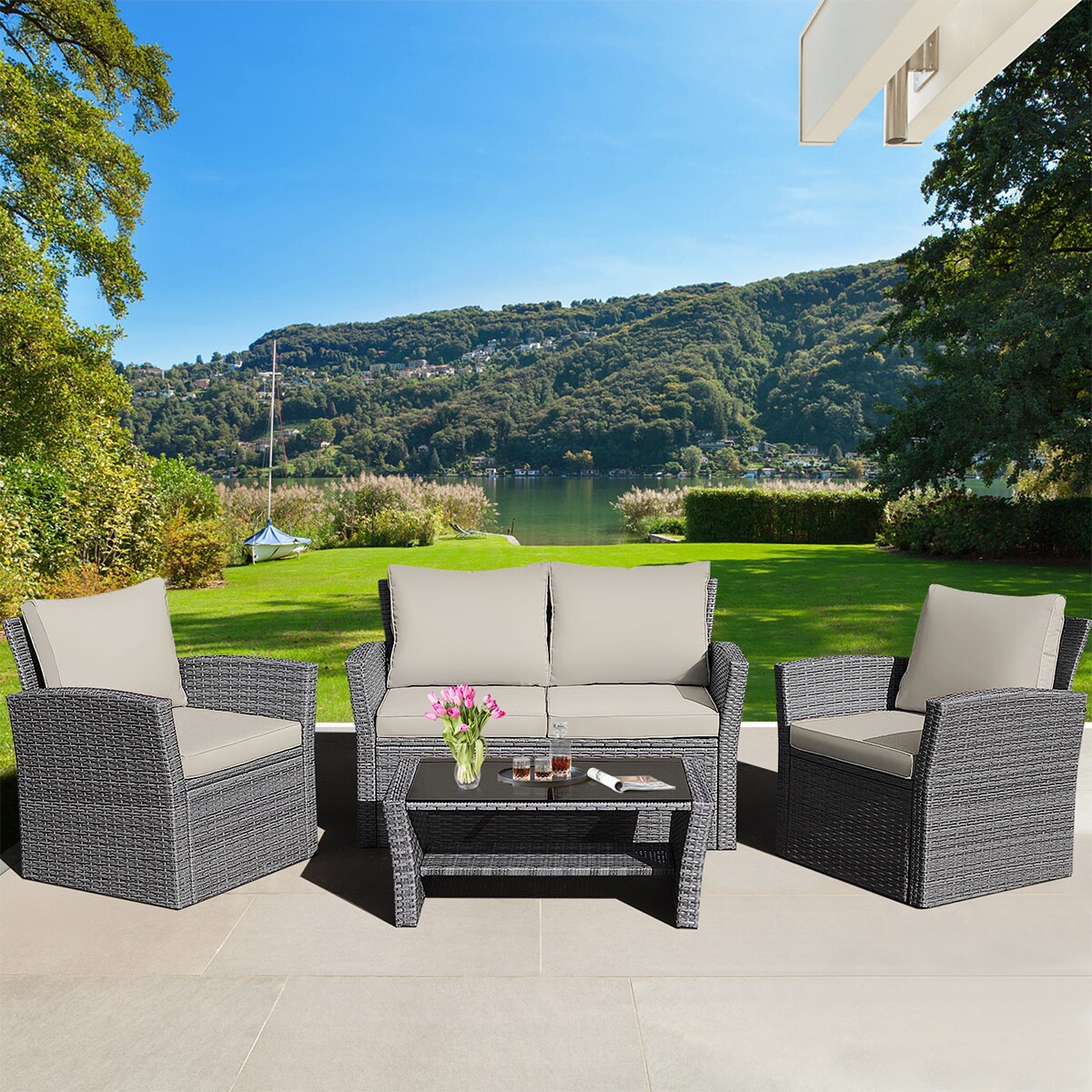 WELLFOR OUG67841ABN+ Patio-Conversation-Sets - View #8