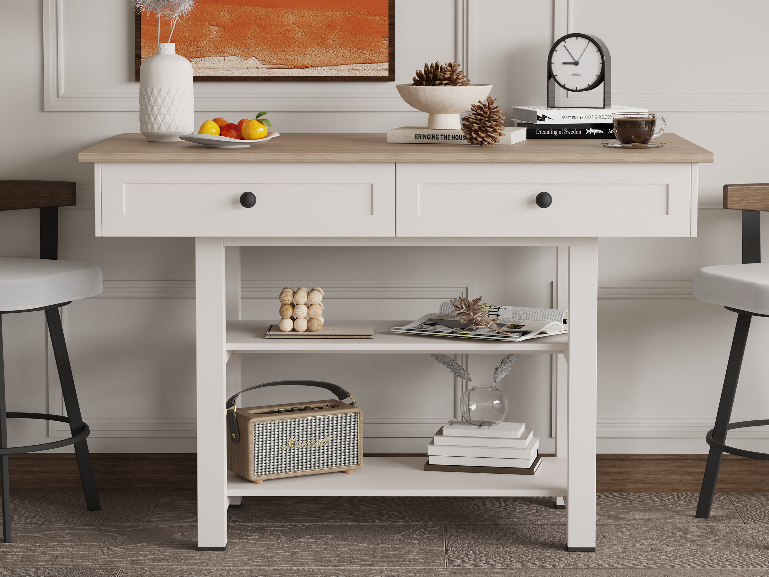 Oaks Decor SS-BDF5204-W Console-Sofa-Tables - View #3
