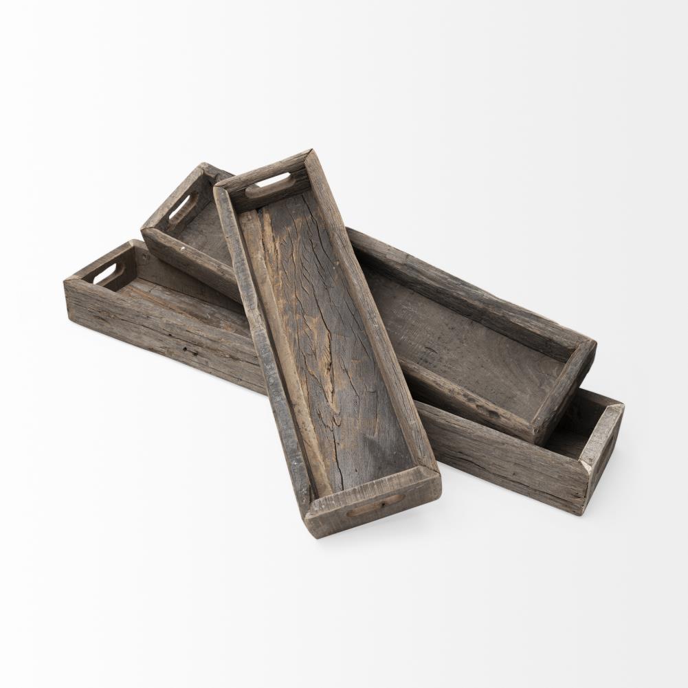 Wooden Tray 21,5x8,5x2,8cm 350ml (25 Units)