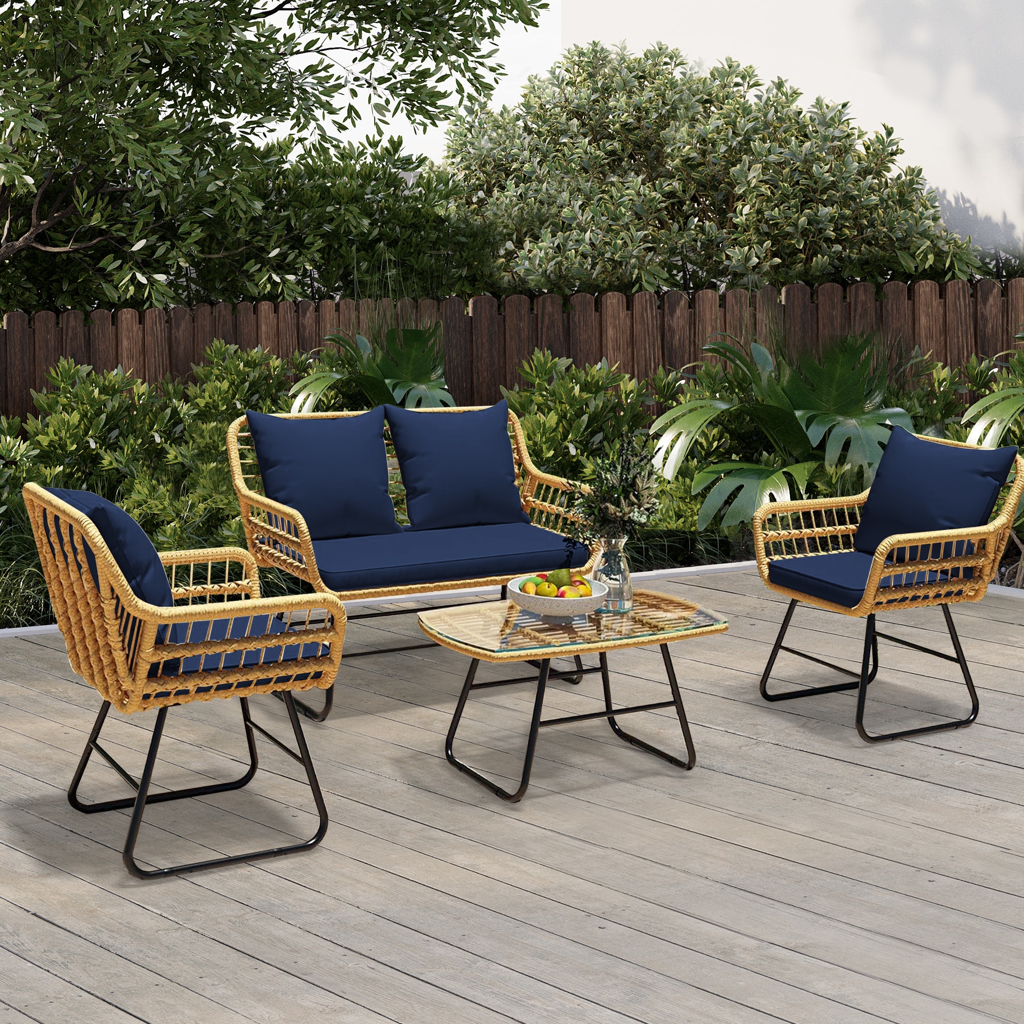 Patio Watcher TB4YZ-IR-NAVYBLUE Patio-Conversation-Sets - View #2